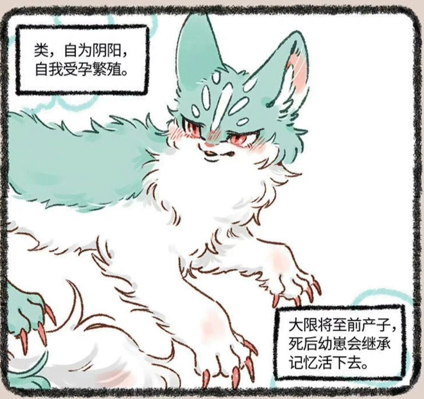 焉里的类也太好看了吧9900 --其状如狸而有髦,其名曰类,自为牝牡