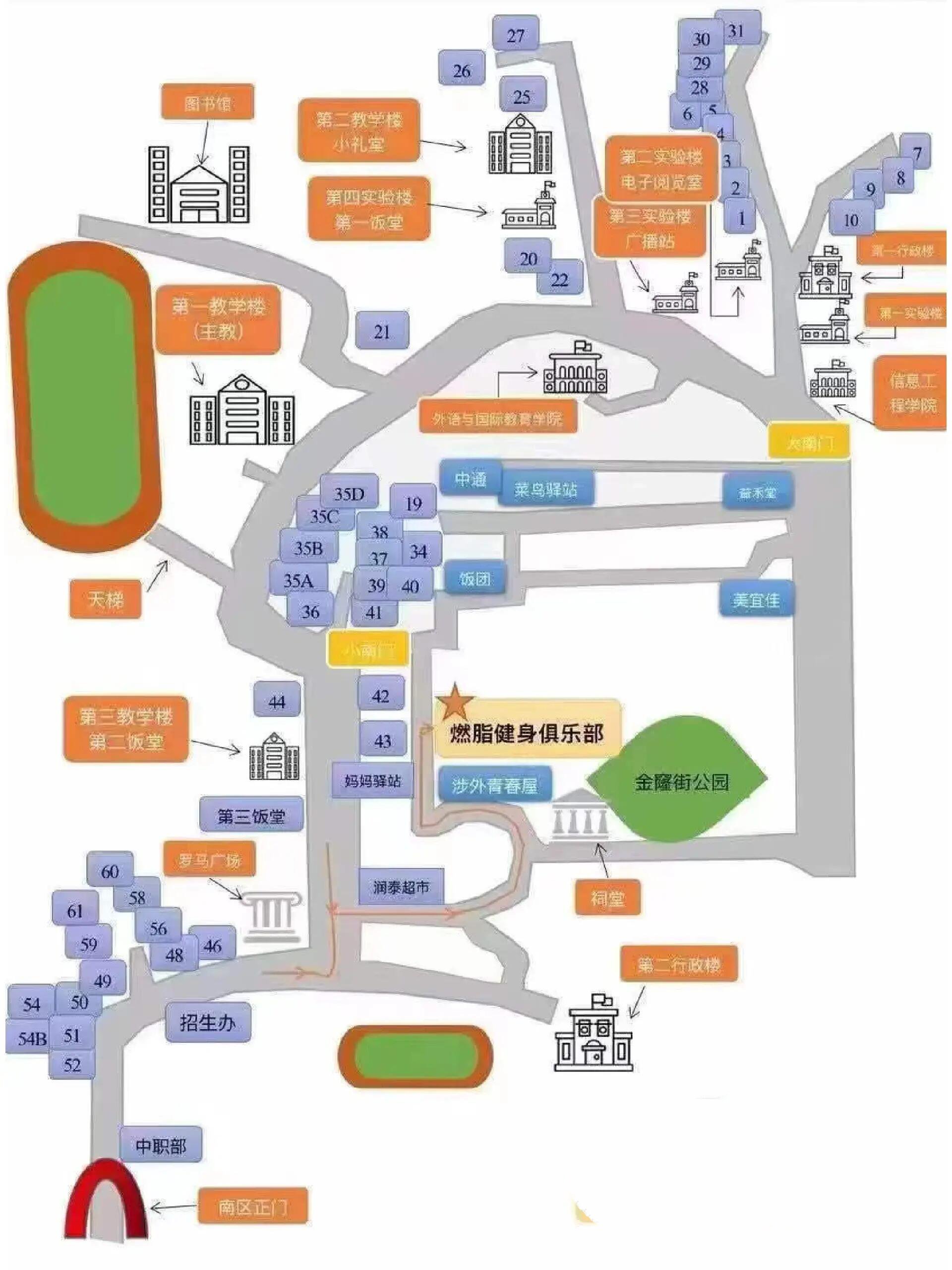 中南林业科技大学地图图片