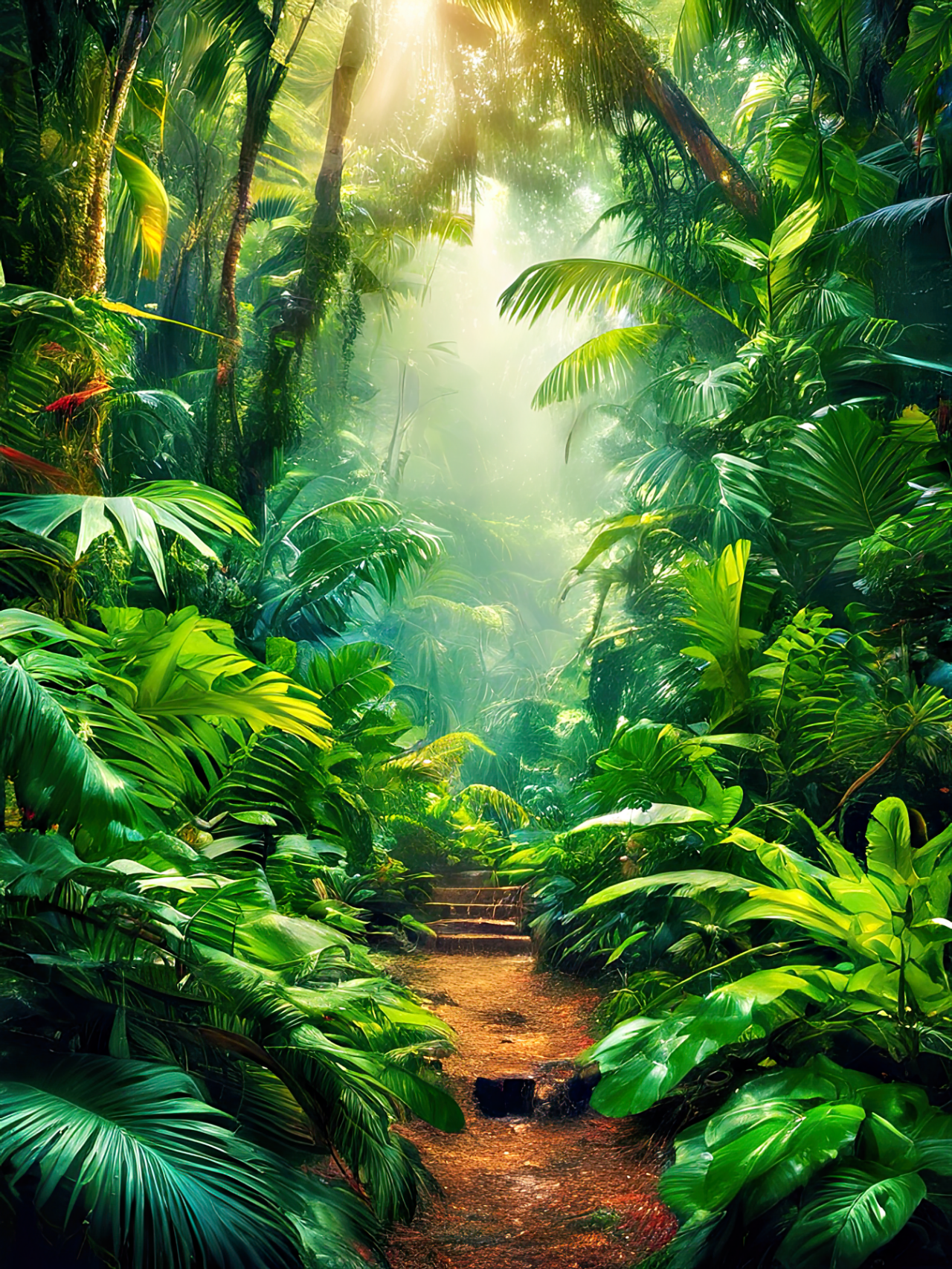 治愈系手机风景壁纸&素材组图—热带丛林 拿图请留痕,需要原图请关注