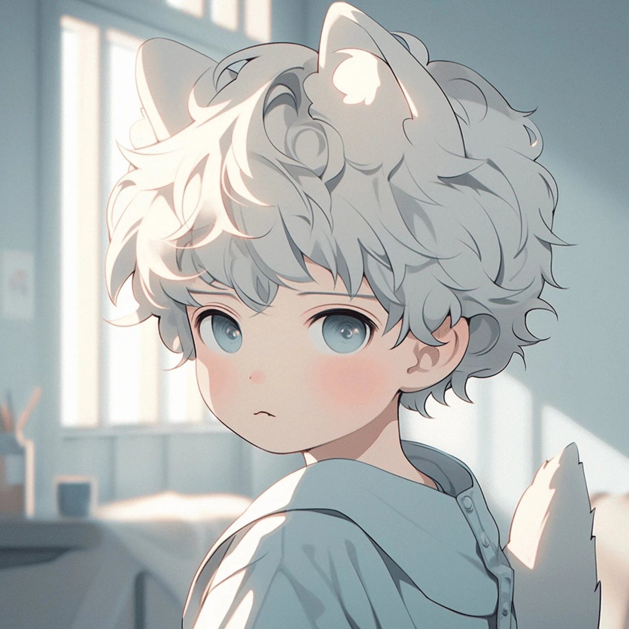 冷酷风头像  |  猫系男生头像