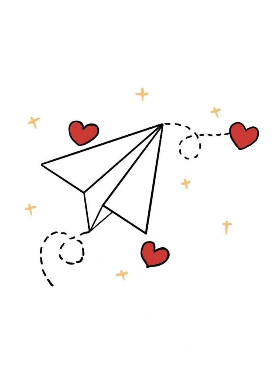 手残党学简笔画附教程99爱的纸飞机来啦 手残党每天学简笔画附教程