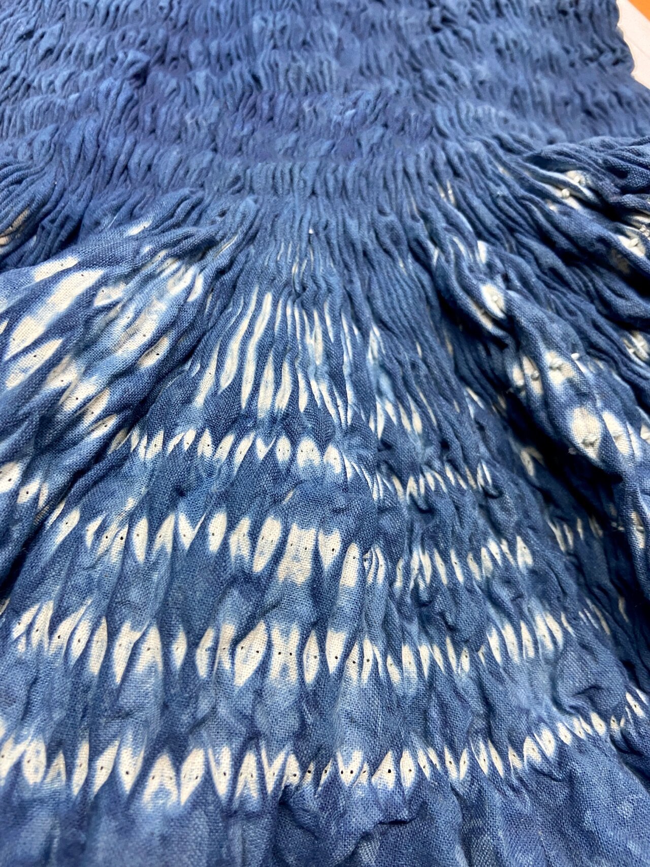 扎染技法之平针缝扎法