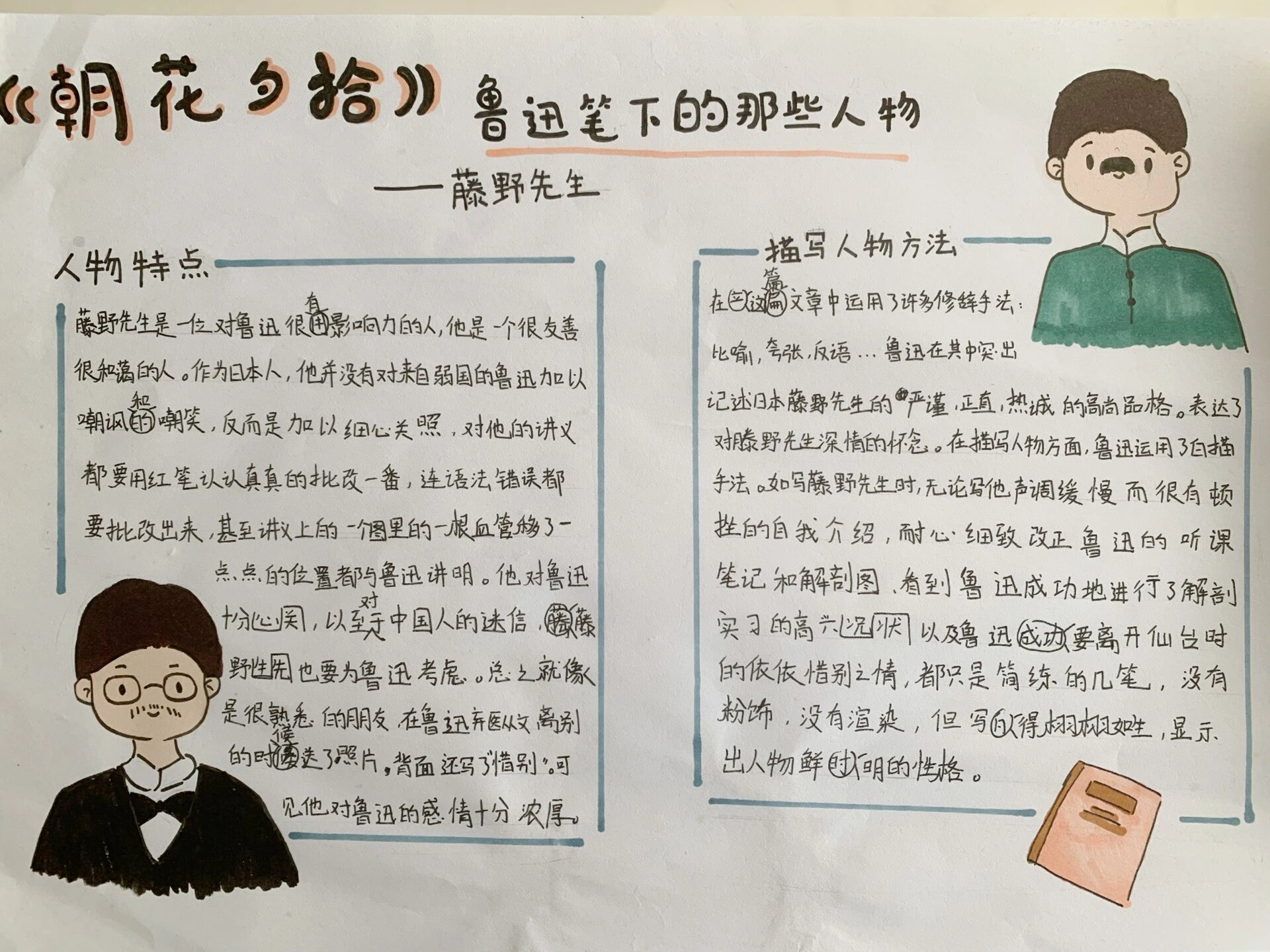 《朝花夕拾》——藤野先生 手抄报来喽!