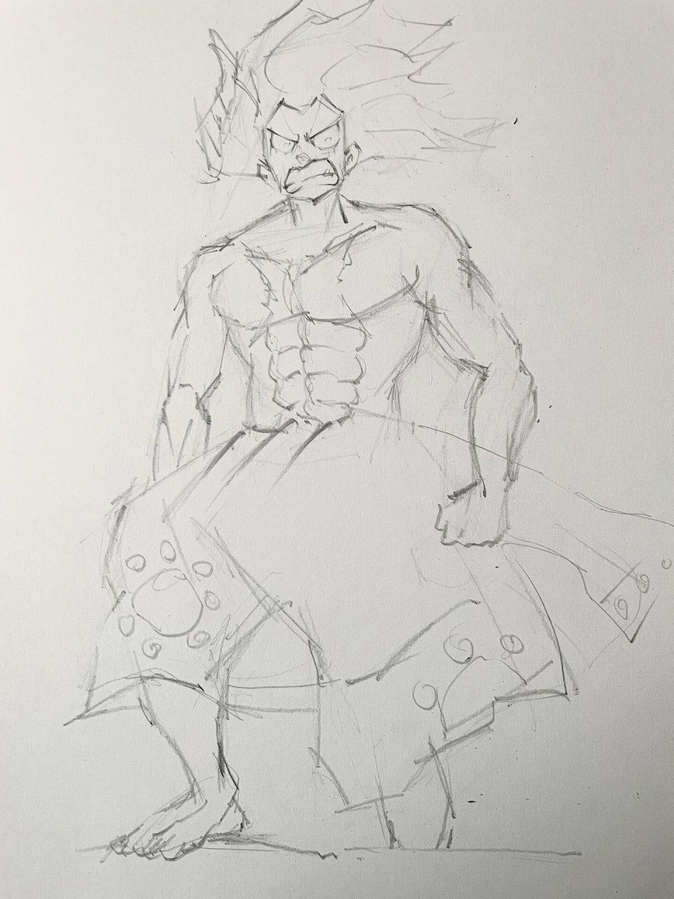 四档蛇人路飞速写! 临摹大佬的