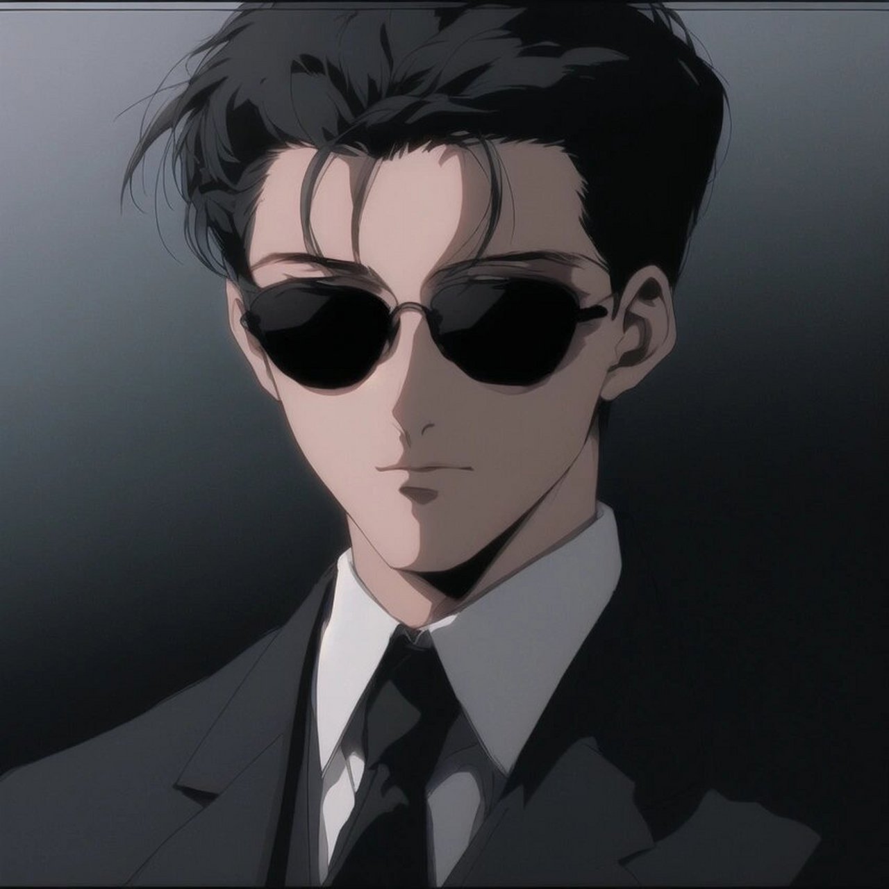 ai旧漫西服高冷成熟男生头像