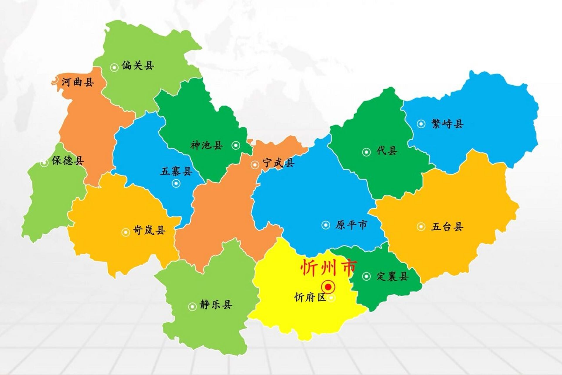 忻州地图各乡镇图片