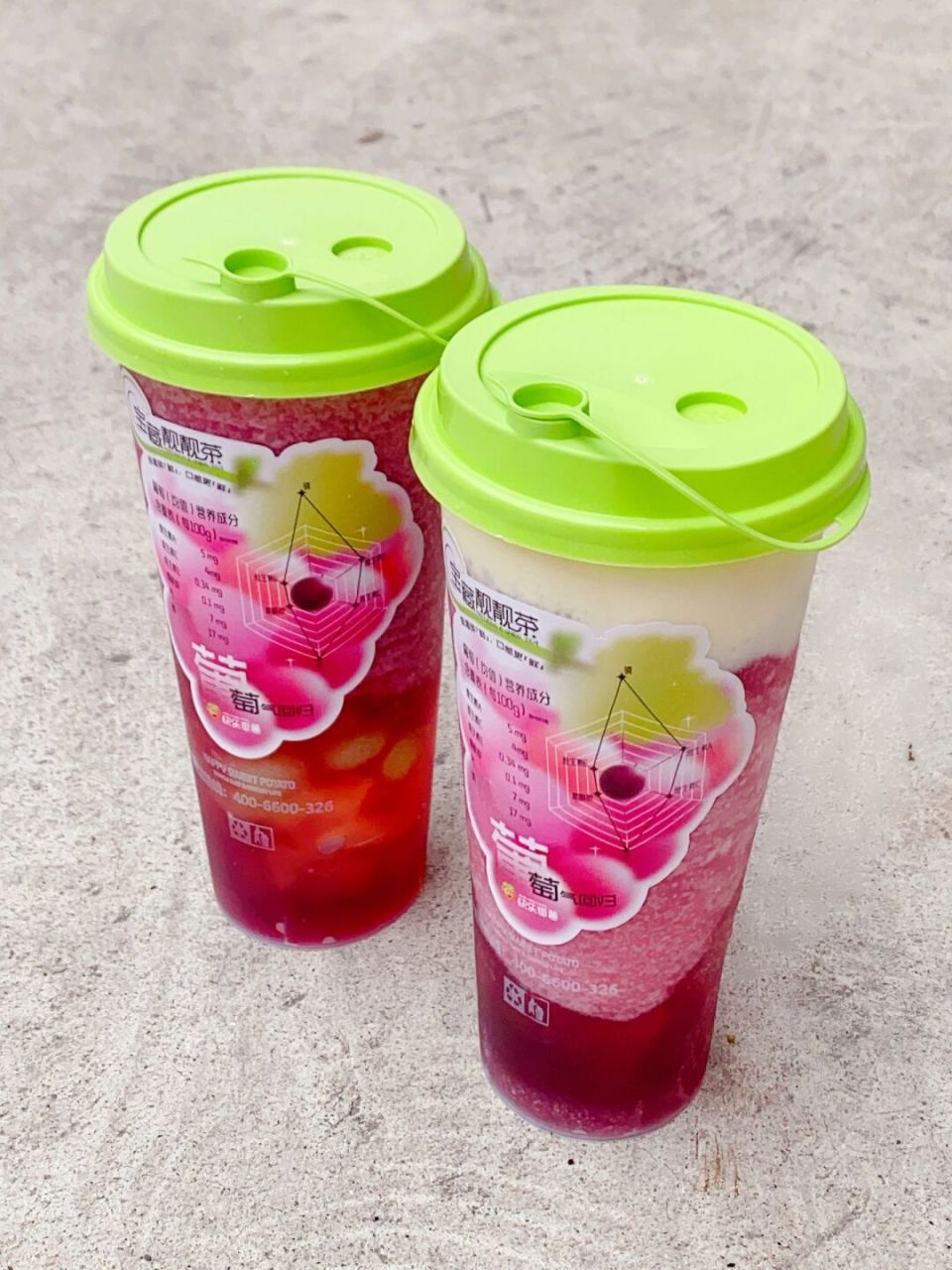 快乐番薯94jujuju好喝的葡萄多肉胶原冻06 #潮州