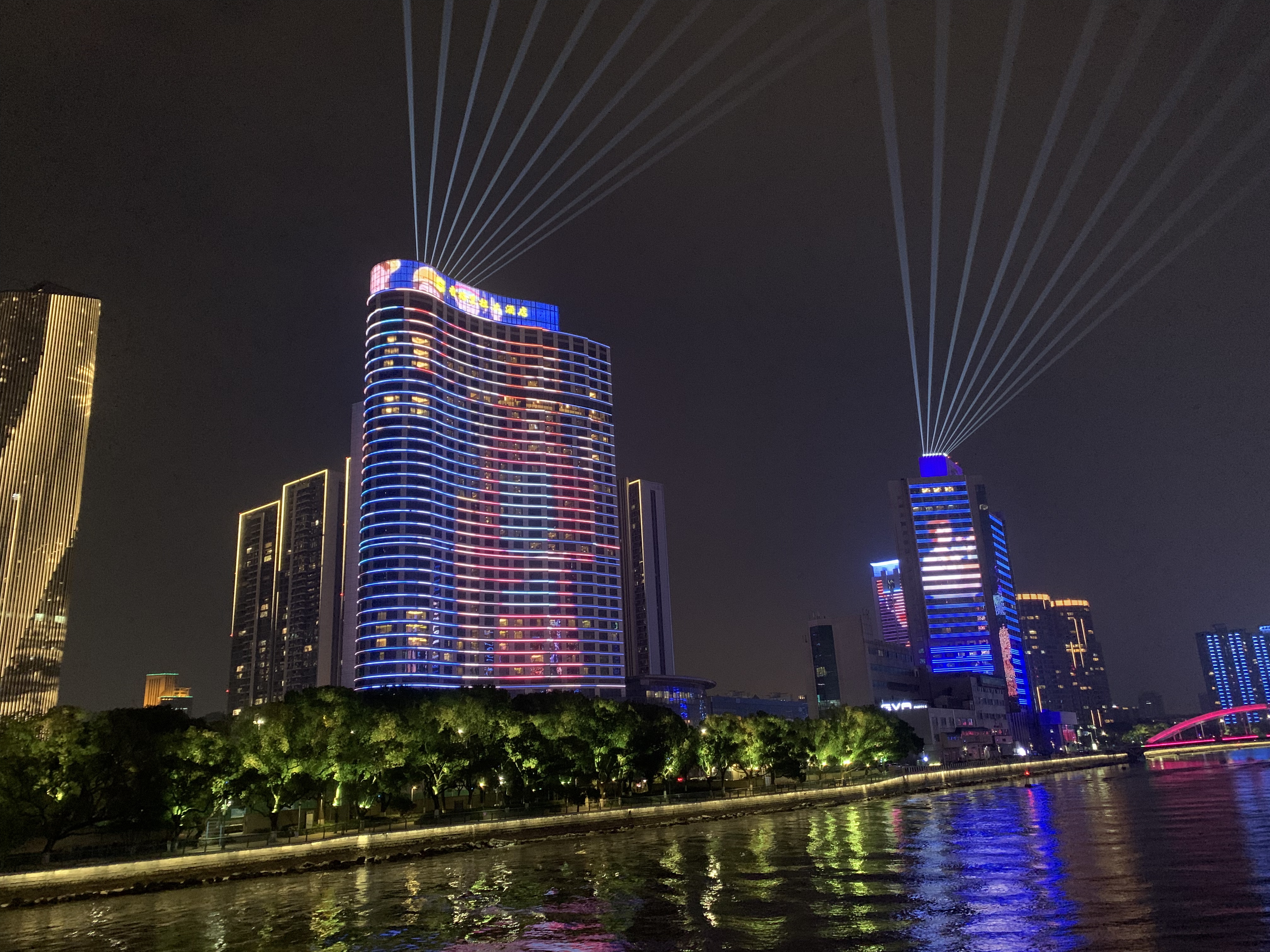 宁波三江口夜景