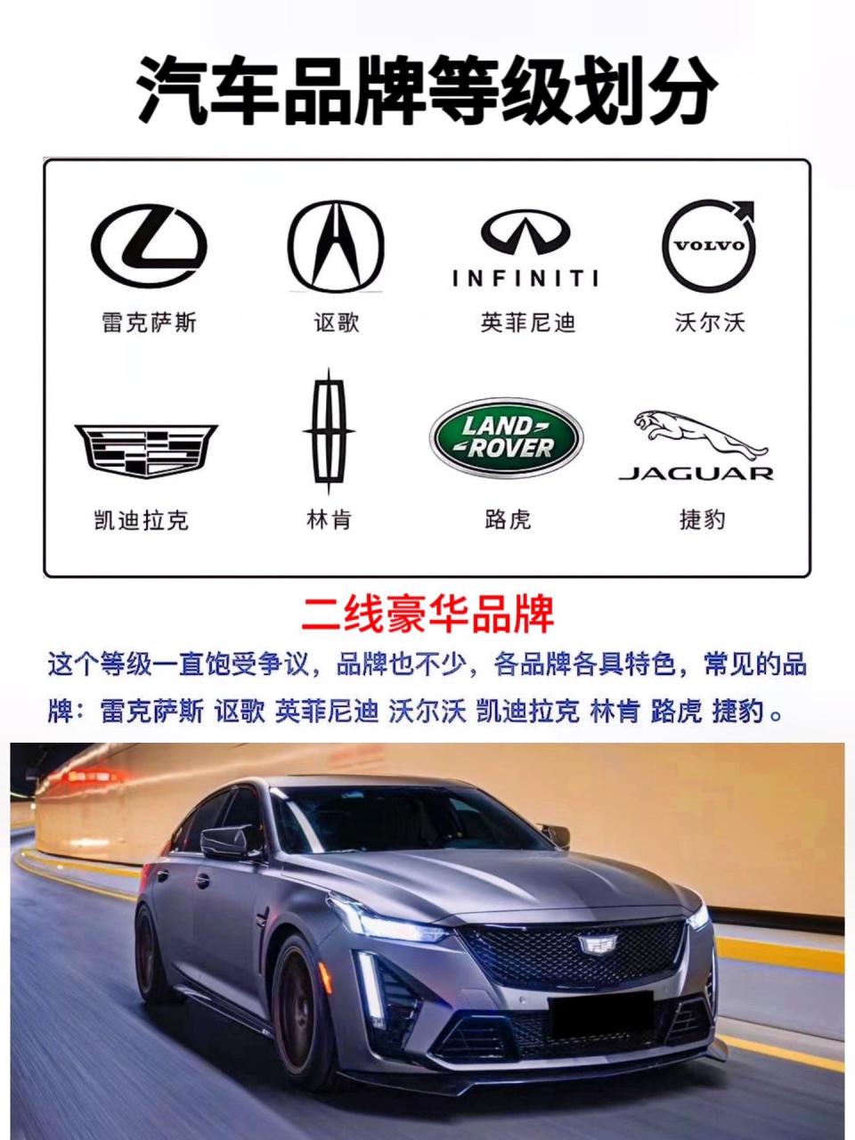 盘点汽车品牌的等级划分,你开的是哪个品牌?