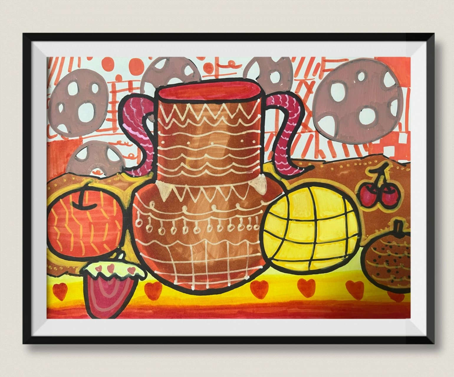 《色彩的和谐》 邻近色的运用,使画面产生和谐舒适的感觉.