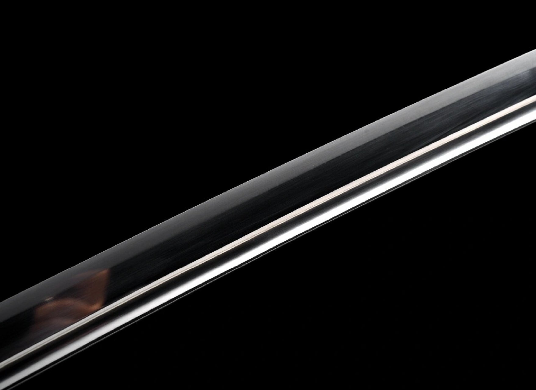 村正妖刀-武士刀 全钢 热处理:覆土烧直刃 手工青光磨 真横手 斜樋 上