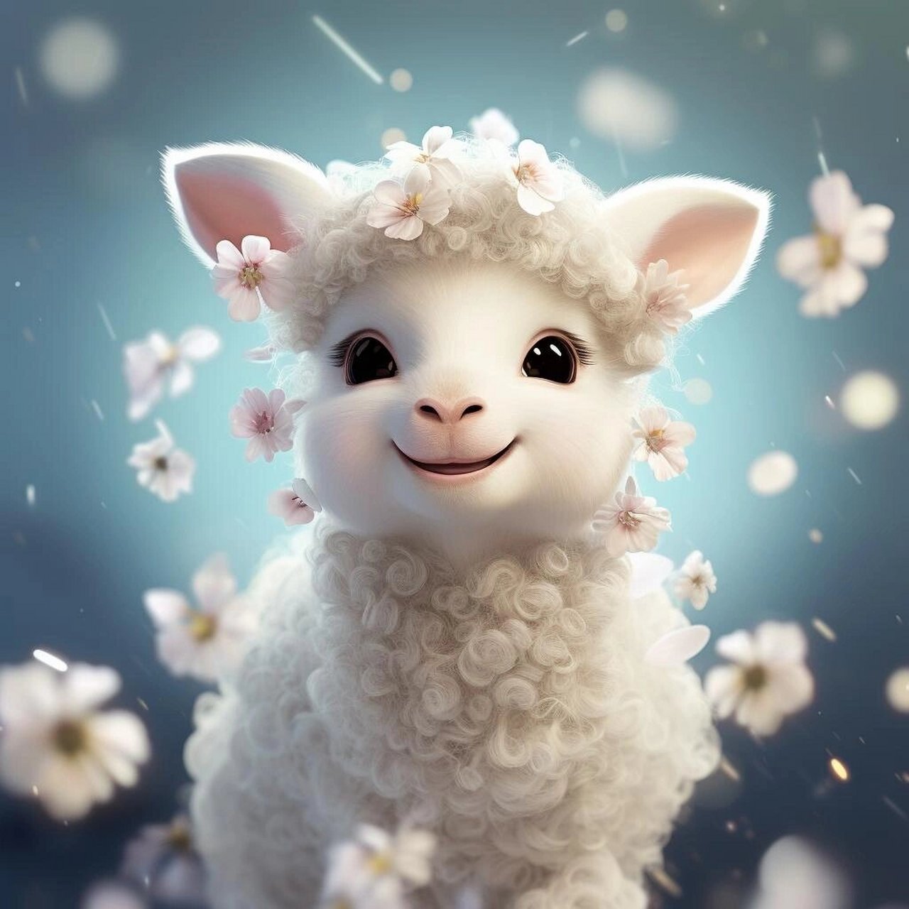 可爱的绵羊913d头像,女生头像