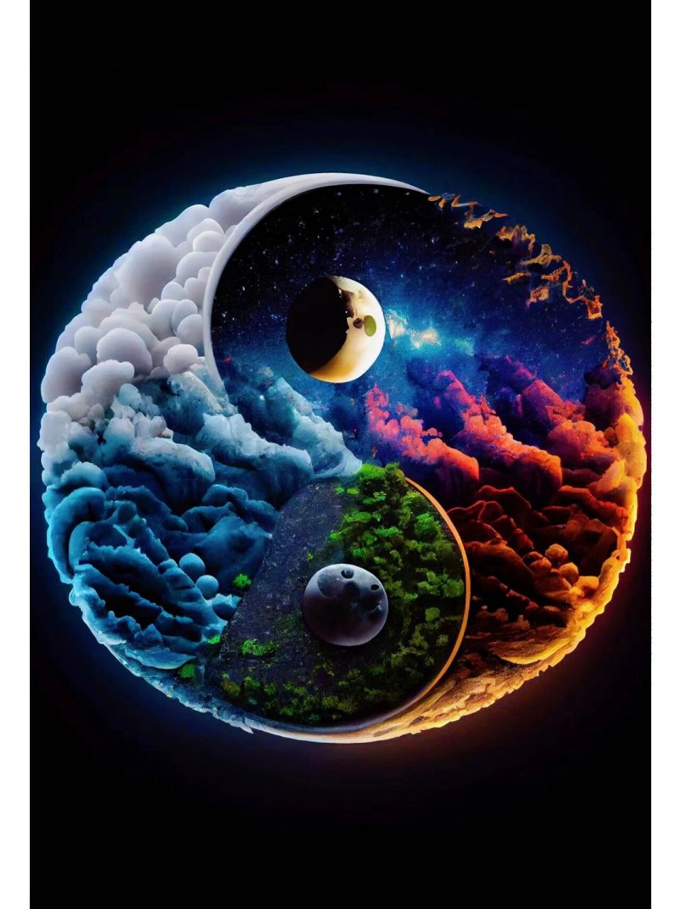 好看的太极图 太极,两仪,四象,八卦