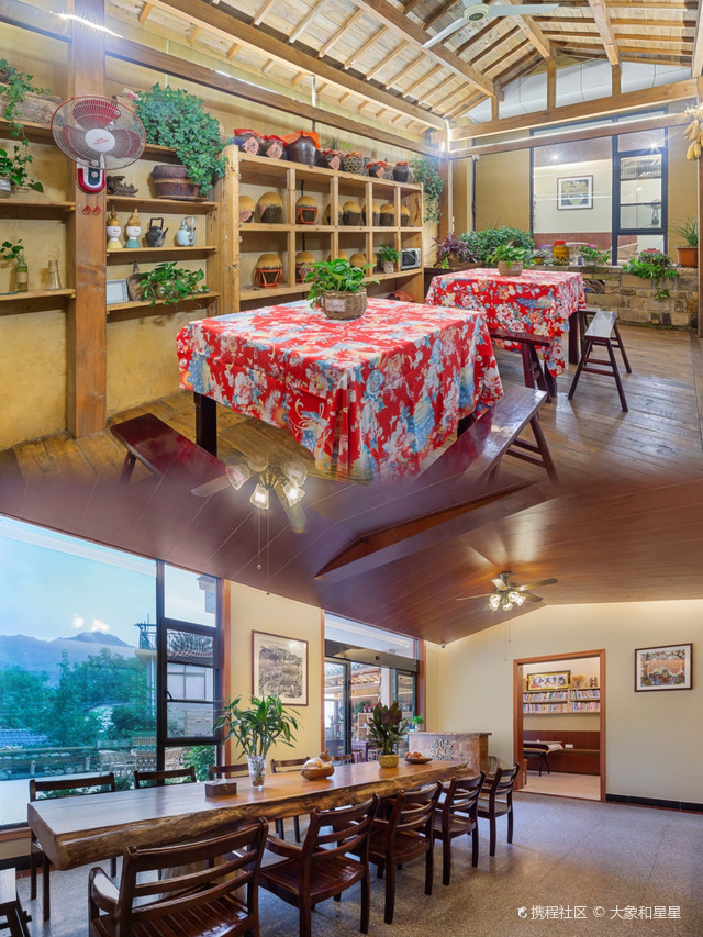 爱这民宿里让我梦回80的大花元素|_花筑·浙西大峡谷枫香小院庭院民宿