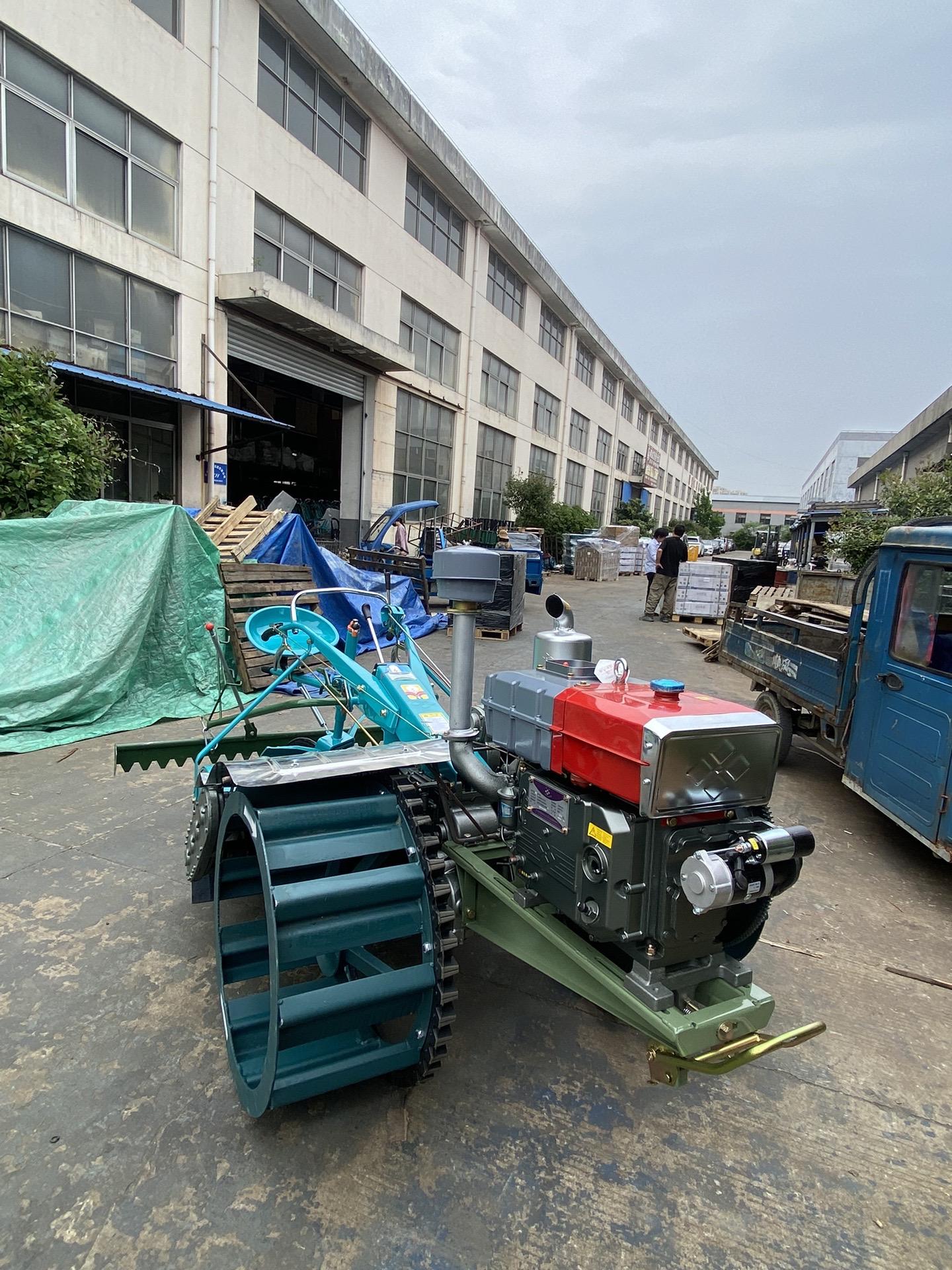 顶配版四方281手扶拖拉机来了挡泥瓦平田器水旱两用压草轮电启动