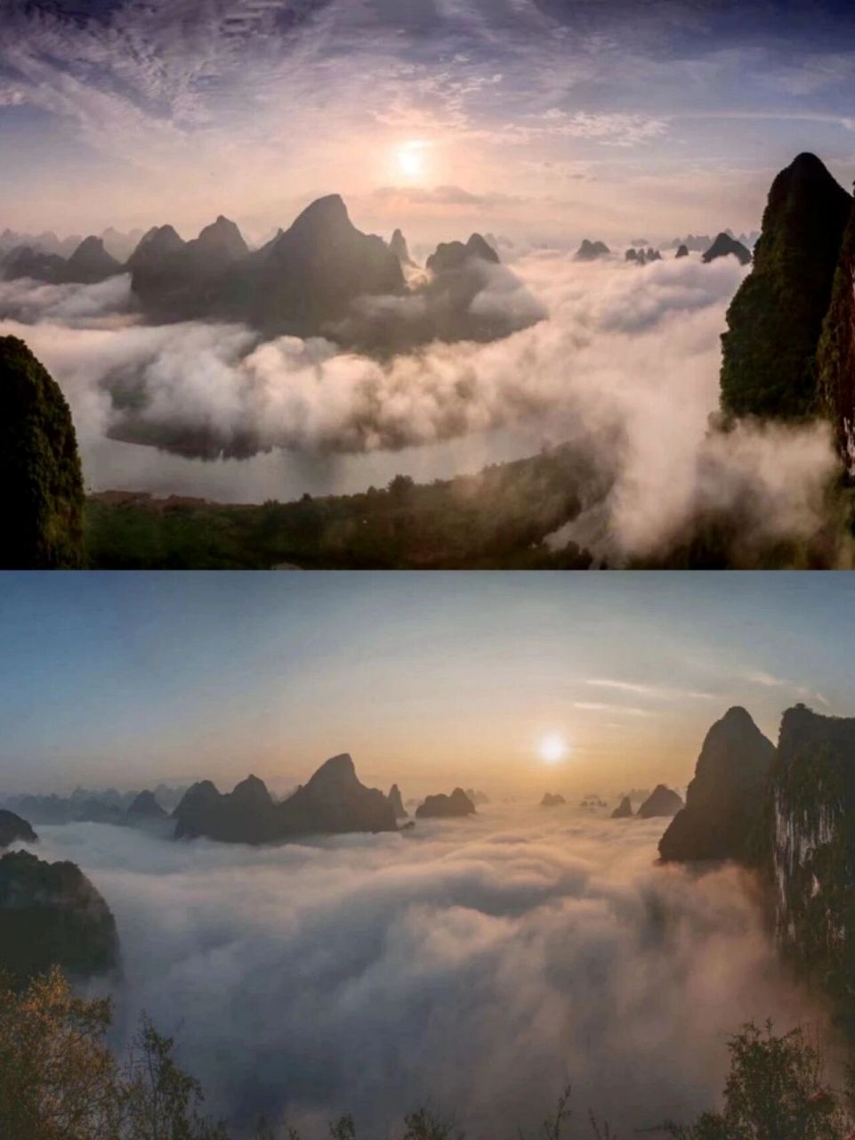 相公山 | 桂林绝美日出&日落96小众且出片92 漓江水98流经过