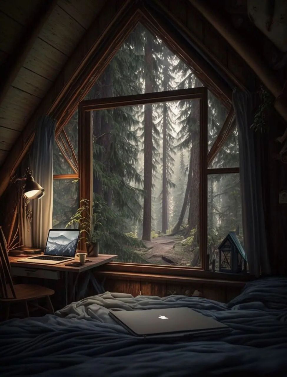 【林间小屋】 当你功成名就之后,你会选择这样一个小屋来过悠闲地隐居