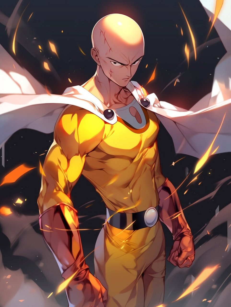 一拳超人|埼玉|aigc 埼玉,男,英雄名:秃头披风侠.又名一拳超人.