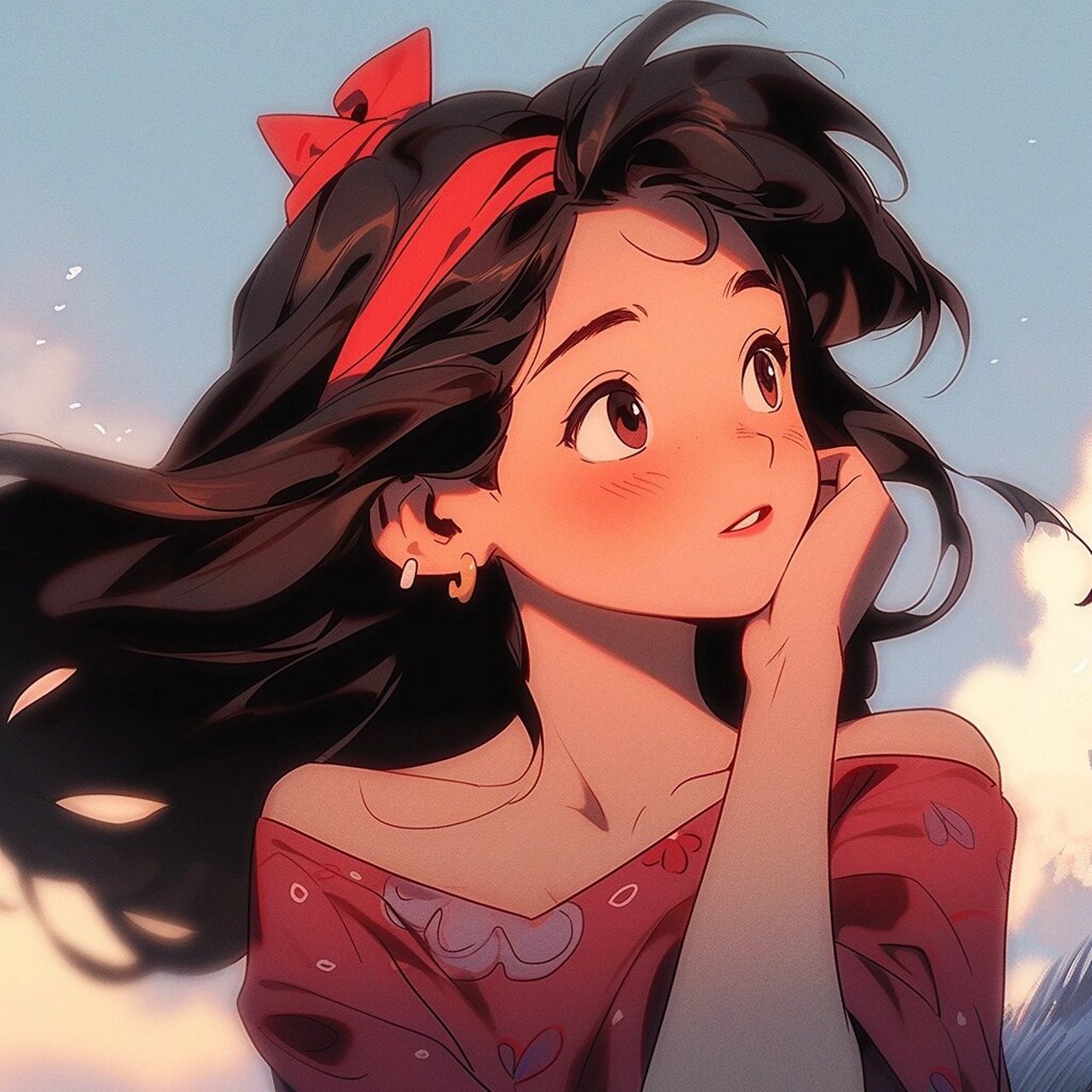 少女头像丨起风了