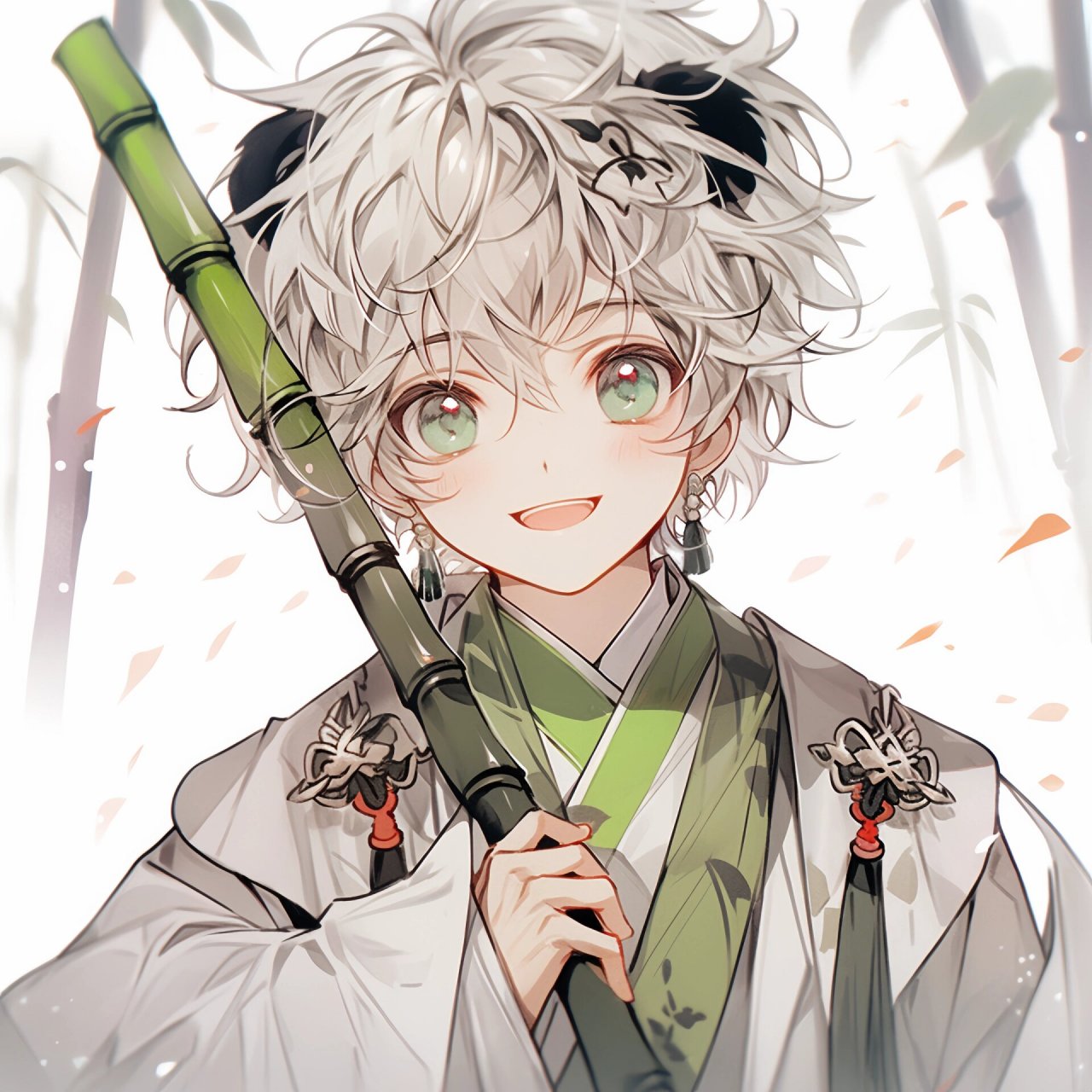 男生头像|帅气又可爱的熊猫男孩 #每秒都值得记录# #头像# #原创头像