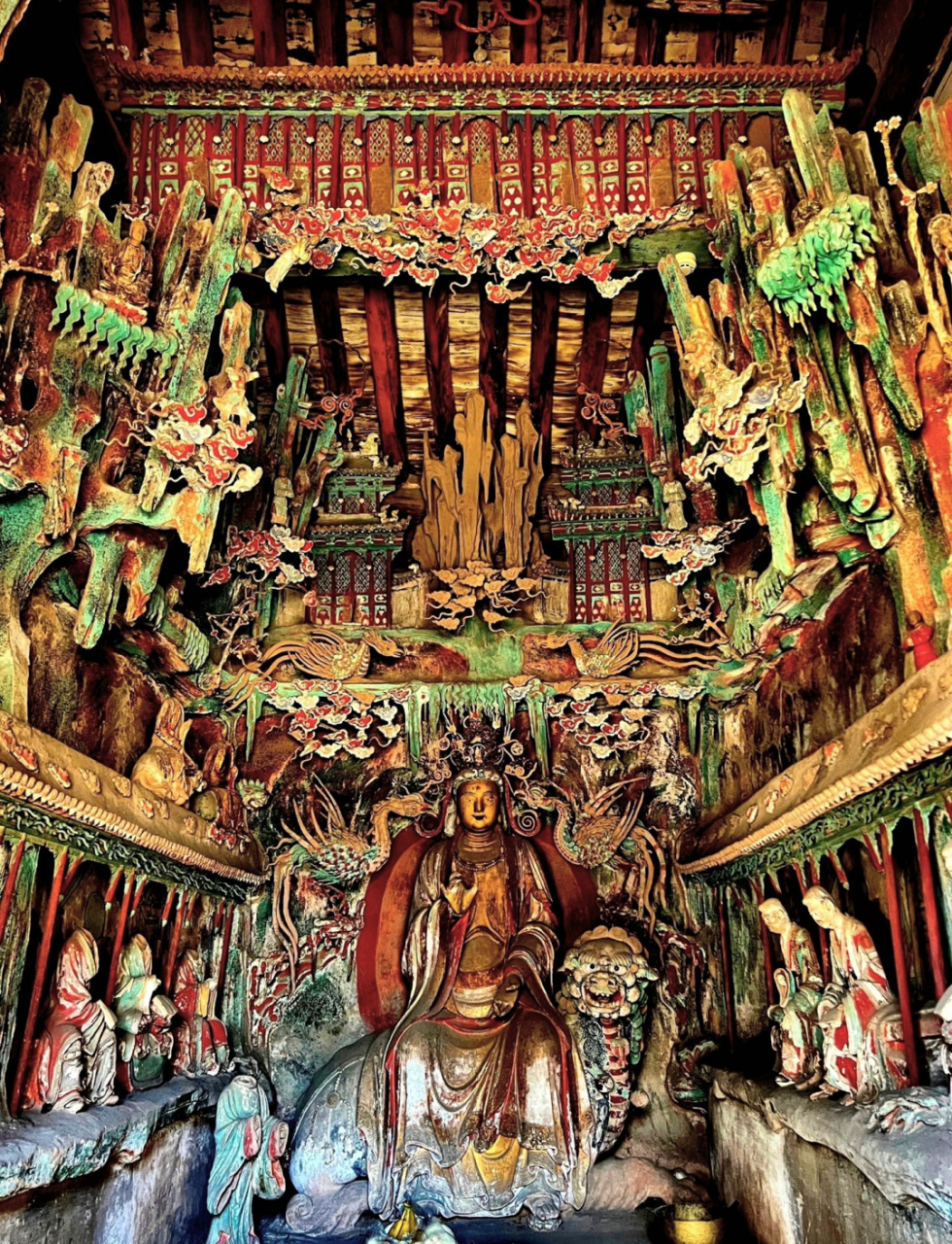 山西古建筑之太谷净信寺(四)悬塑与壁画