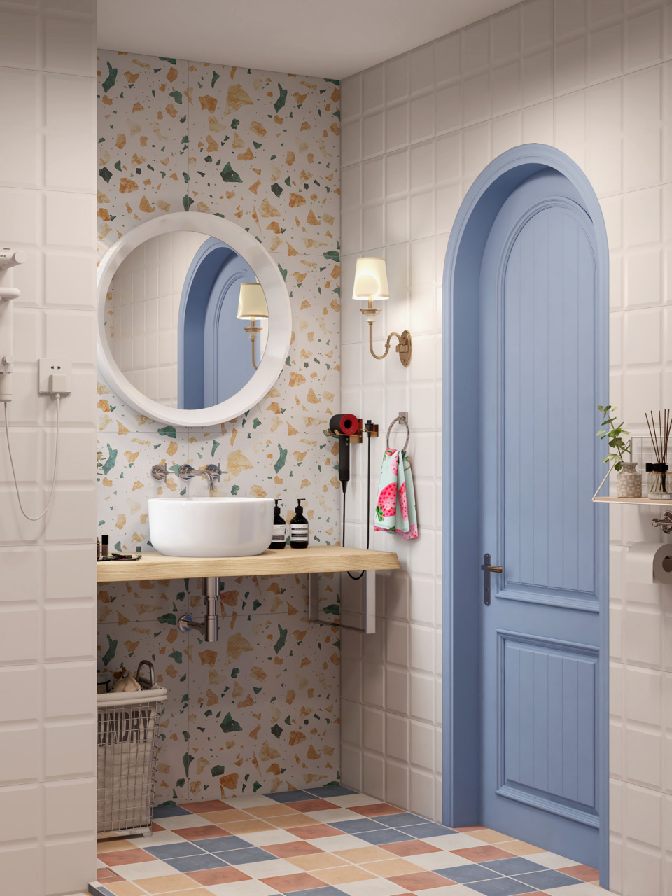 卫生间设计丨96地中海风格,简单的高级感 地中海风格,给人第一印象