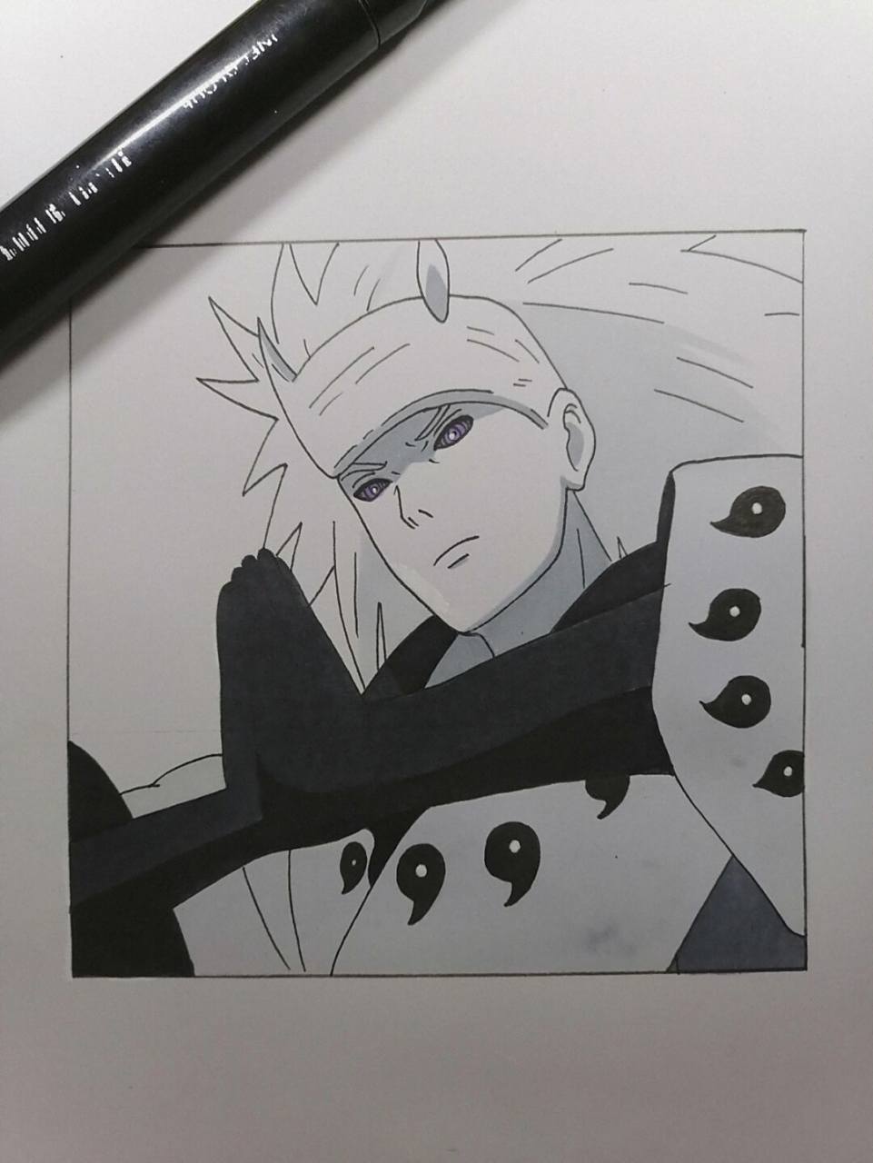 六道斑 #火影忍者# #手绘教程# #斑