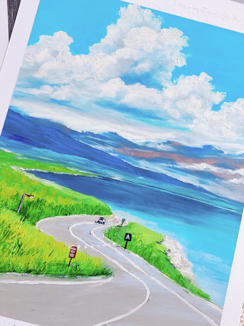 油画棒|独库公路7215画一个暑假(附教程) 带你去 诗和远方72