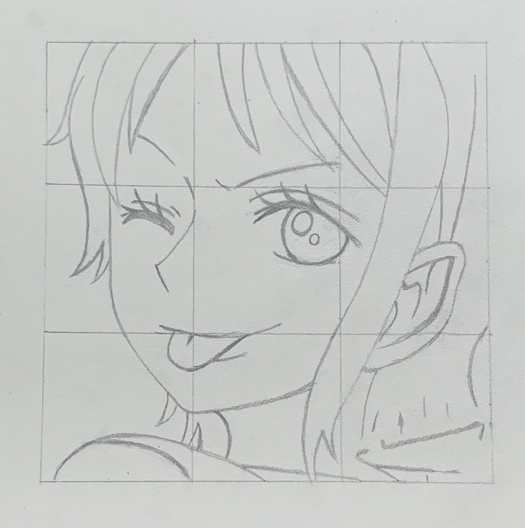 手绘|海贼王·娜美 附线稿过程    ——— 边框:12x12cm 娜美的身世是