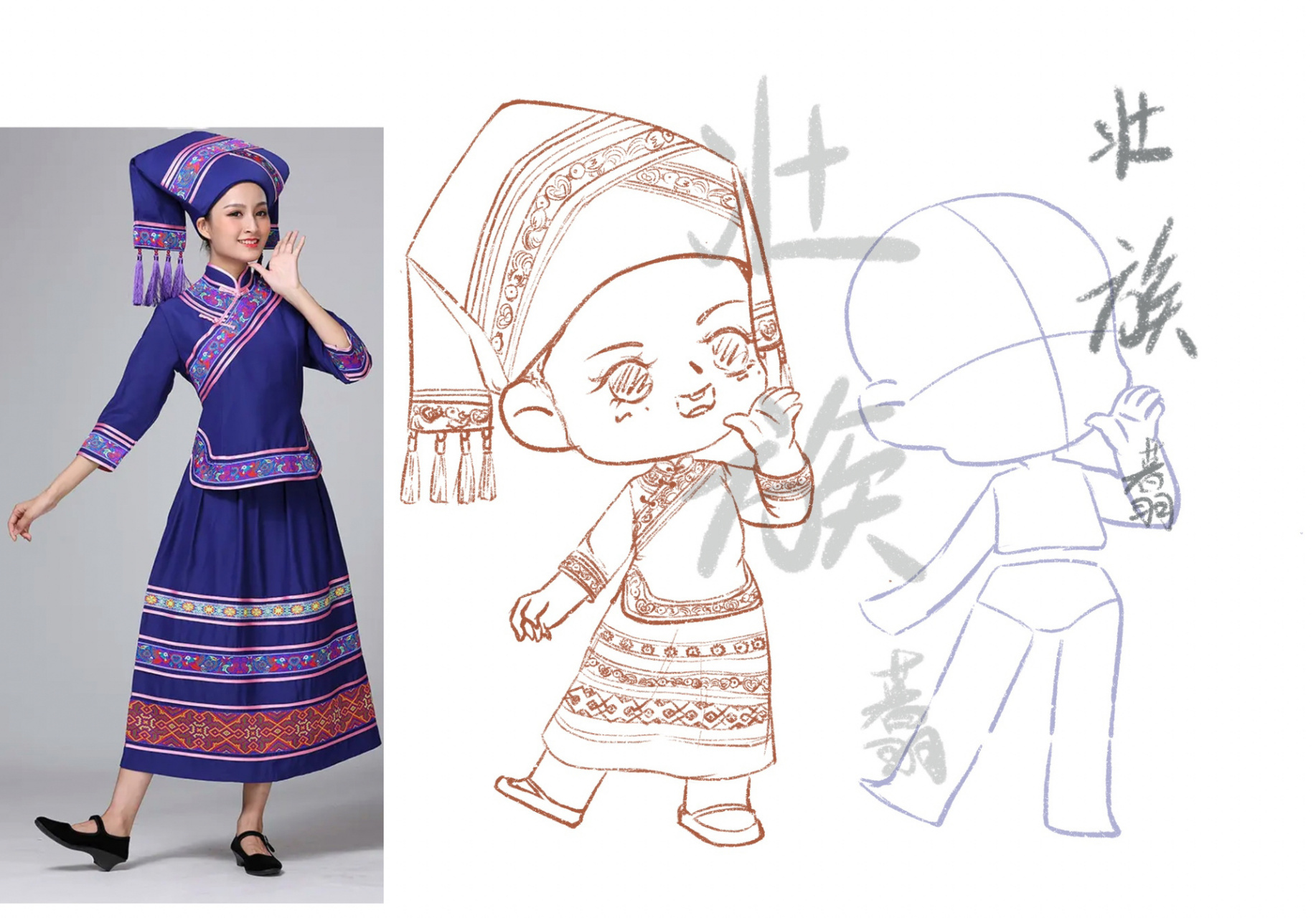 五十六个民族系列之壮族 壮族主要聚居在南方,范围东起广东省连山壮族