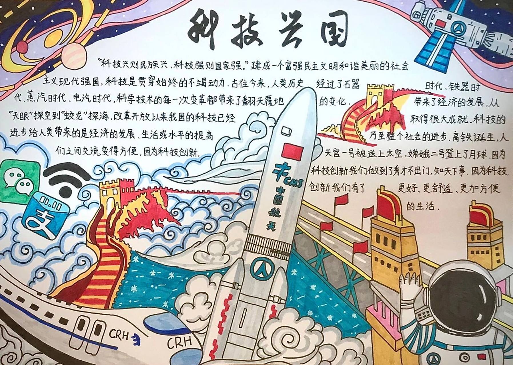 科技兴国99手抄报94