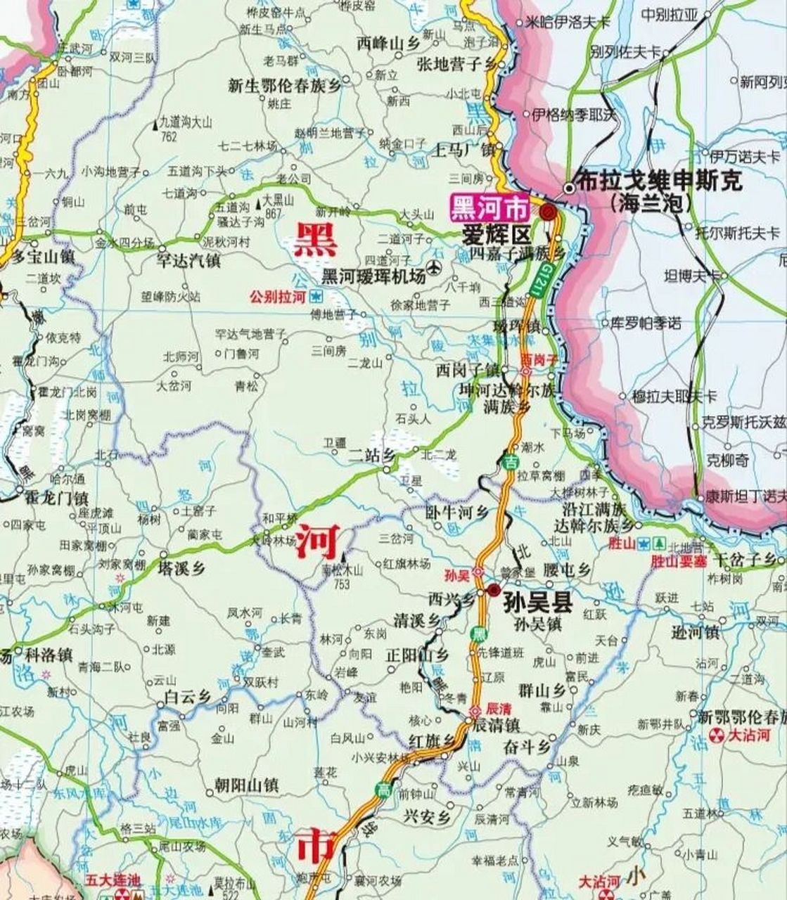 海兰泡是我们的故土,最近刚修通了跨国大桥 海兰泡是我们的故土,最近