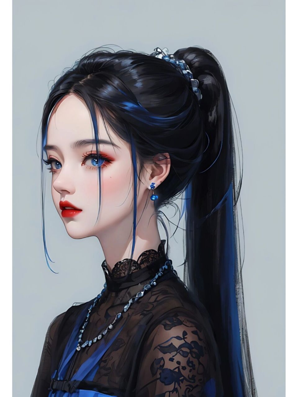 侧颜高马尾绝了|是你喜欢的侧脸吗?