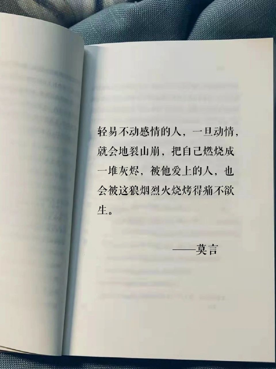 莫言经典语录八则,看透世界与人性94 16615轻易不动感情的人