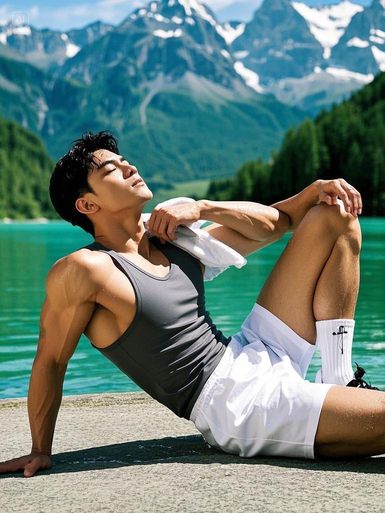 肌肉猛男帅哥壁纸集锦 山水相连随拍 美出高级感 好东西一起分享 治愈