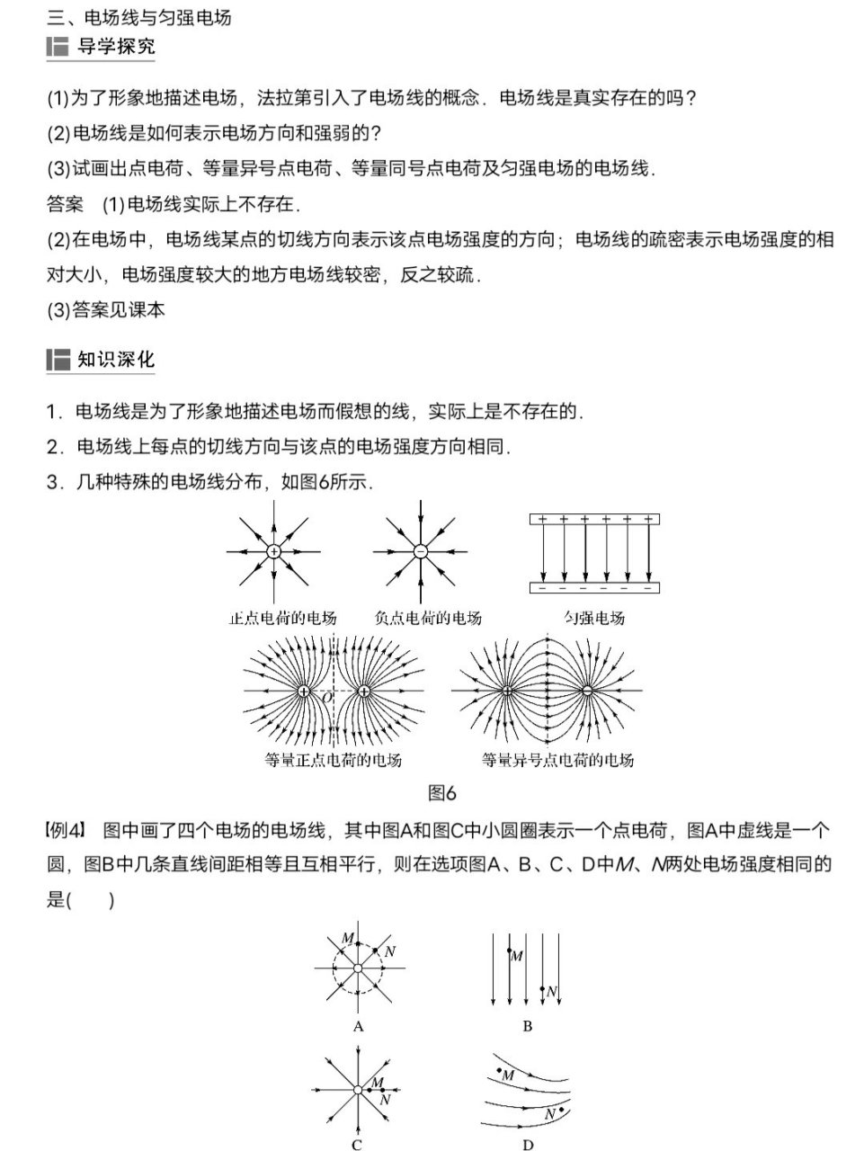 电场强度知识框架图图片