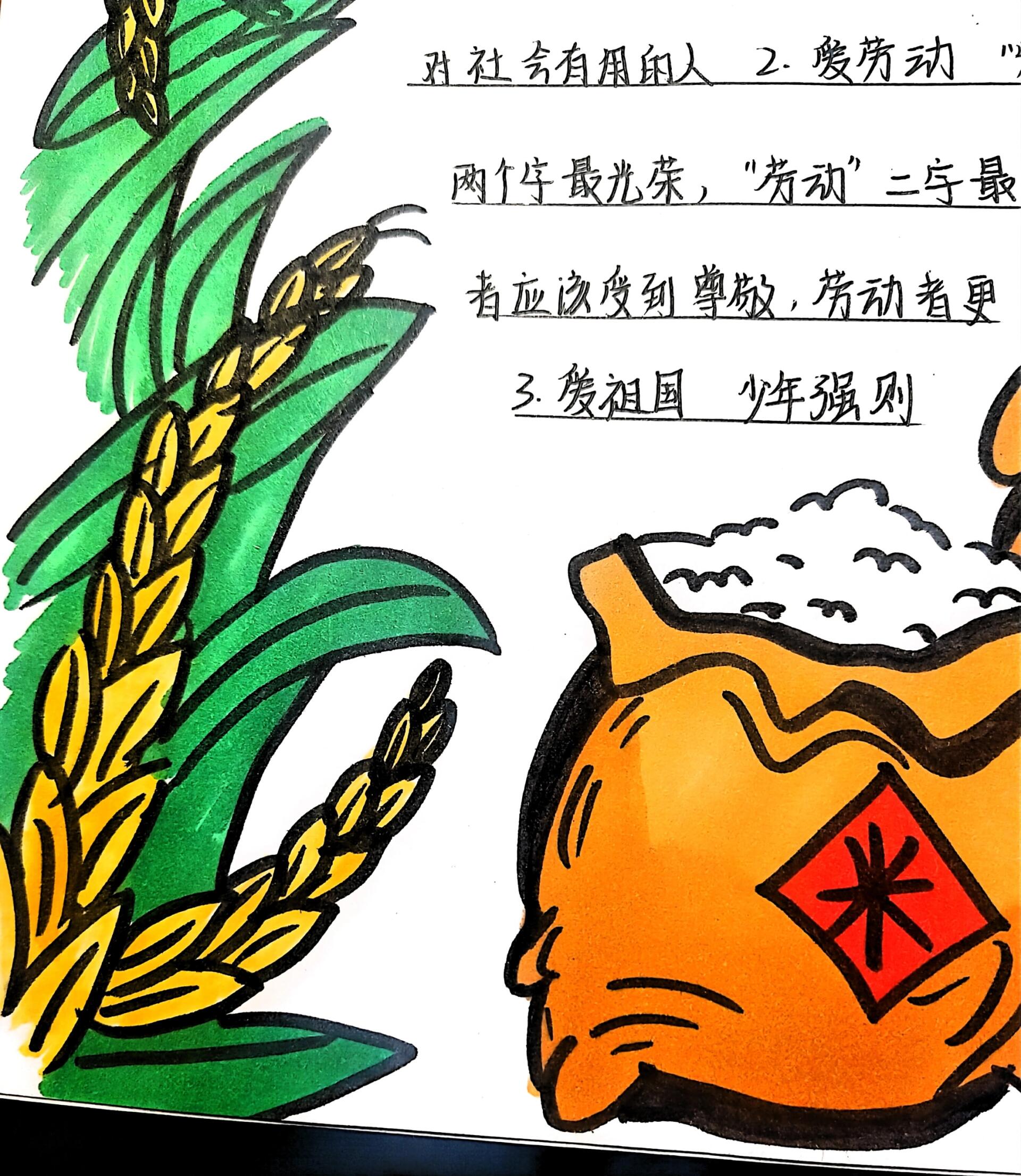 三爱三节手抄报