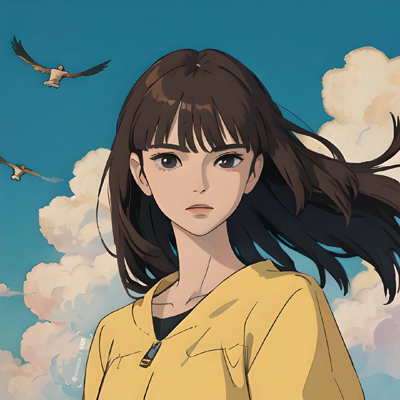 『动漫』女生-长发版 ai绘画!ai绘画!ai绘画!