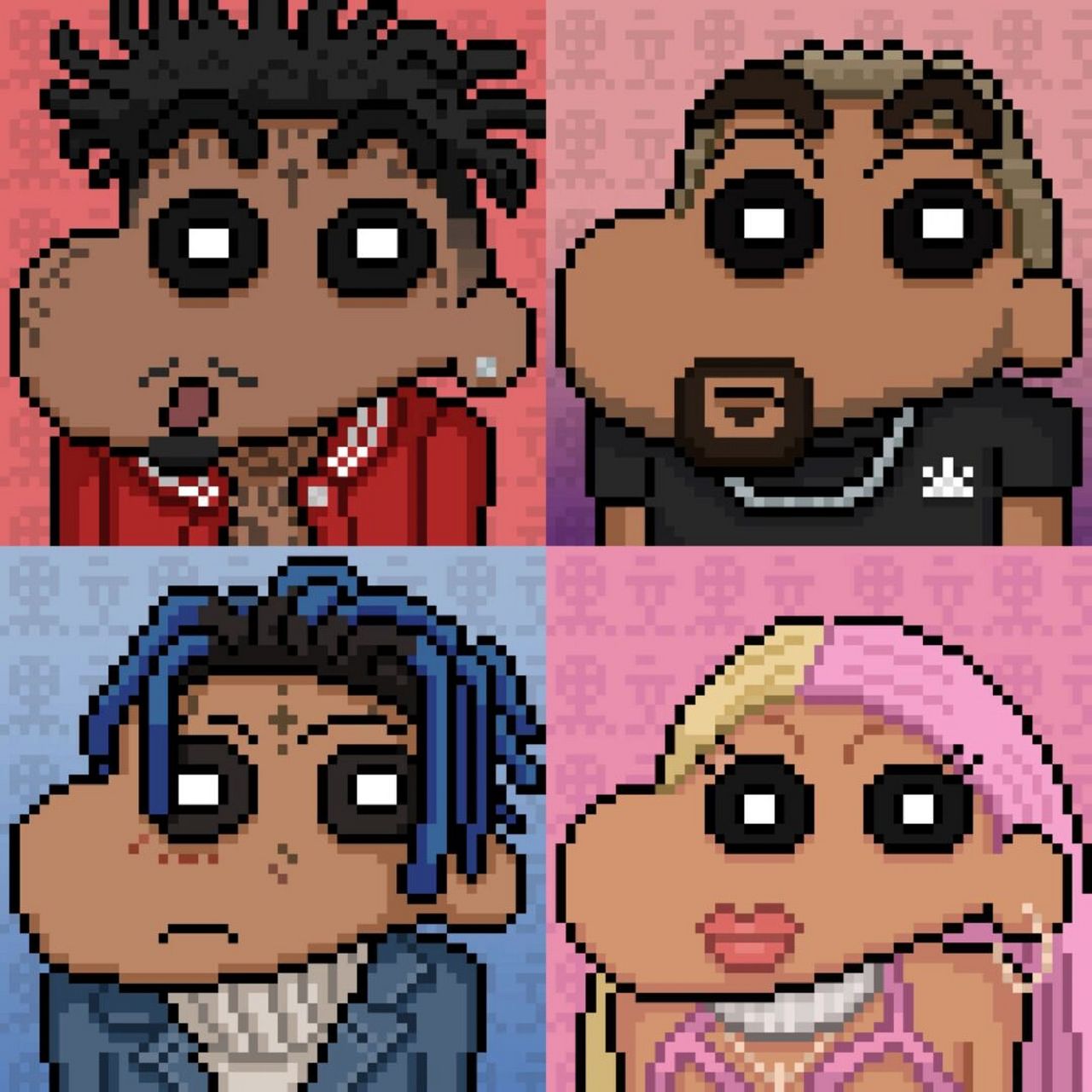 蜡笔小新##说唱##像素画##xxxtentacion# #kanye##nickiminaj# #21