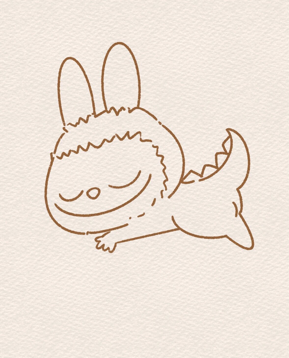 简笔画|泡泡玛特labubu甜品精灵·草莓脆饼91 labubu真是个可爱的