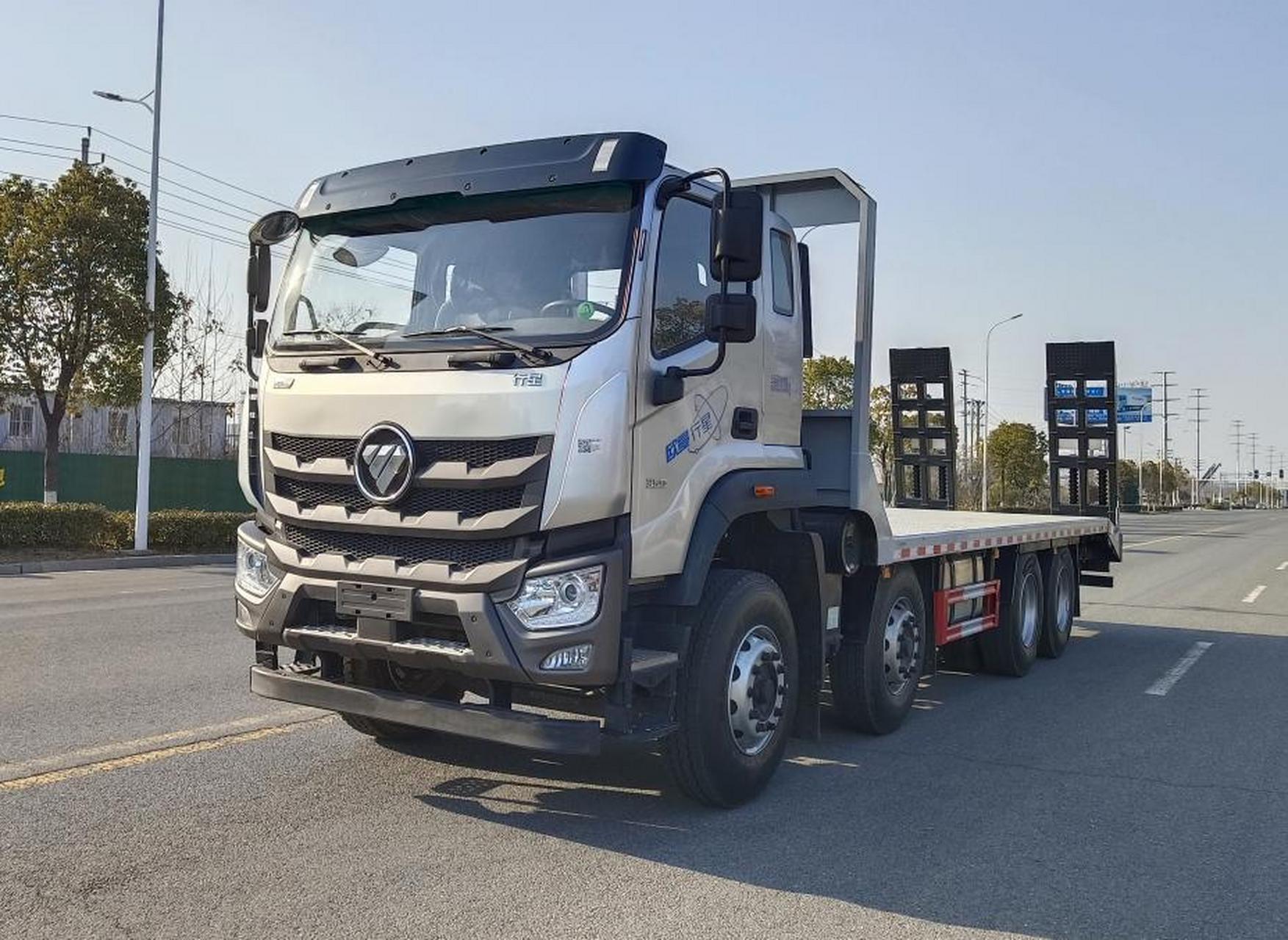 福田 欧曼行星*前四后八*平板运输车 欧曼行星ma5新款驾驶室,四点悬浮