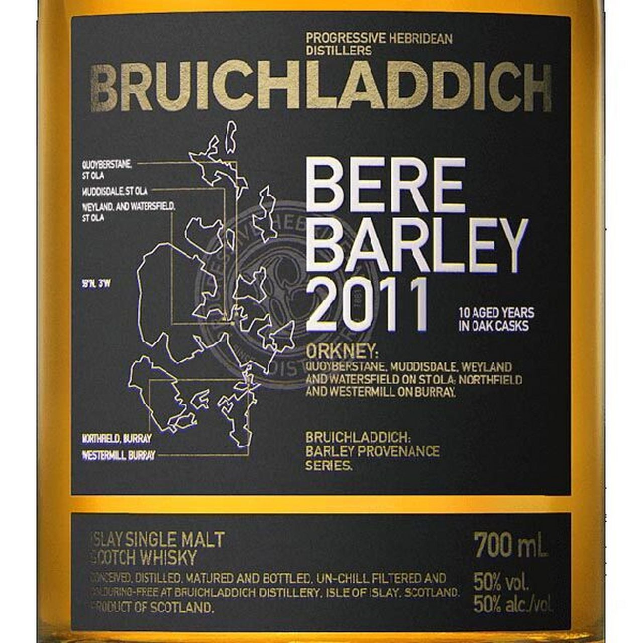 布赫拉迪古卓大麦2011年单一麦芽威士忌 bruichladdich