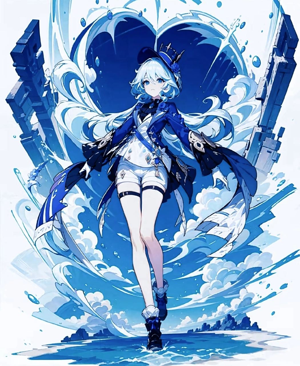 原神水神芙卡洛斯 "我的理想之内并没有一丝污浊.