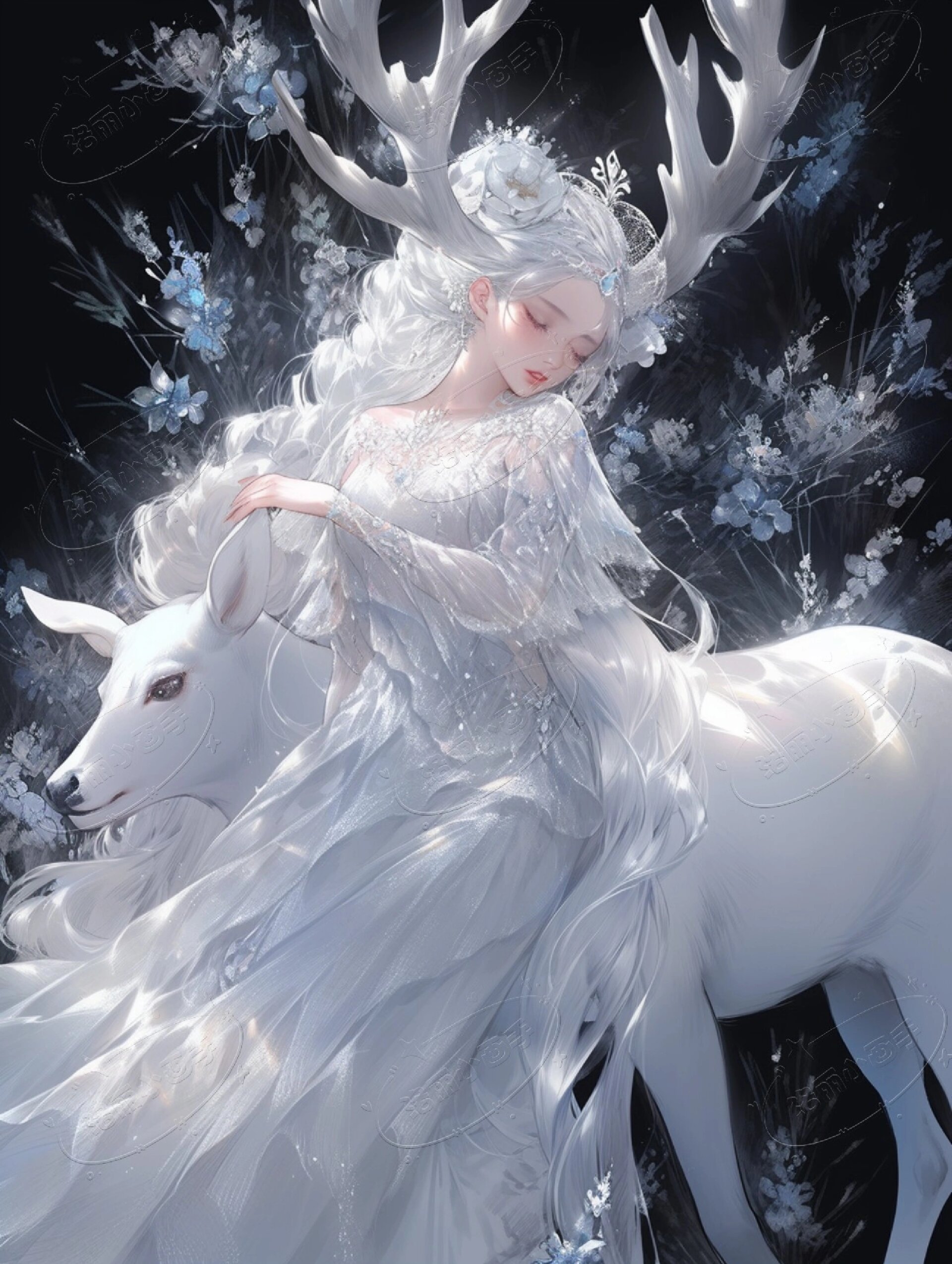 见神鹿吉祥兮|治愈系灵鹿 5图头像壁纸