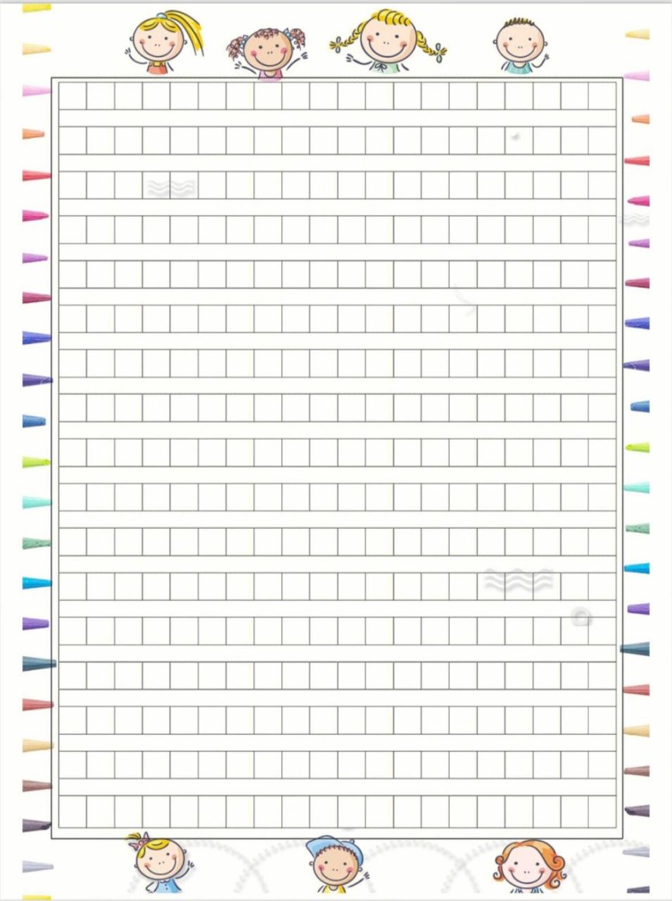 可爱风治愈系作文纸|日记纸|书法练习纸 超可爱,超治愈作文纸,分享给