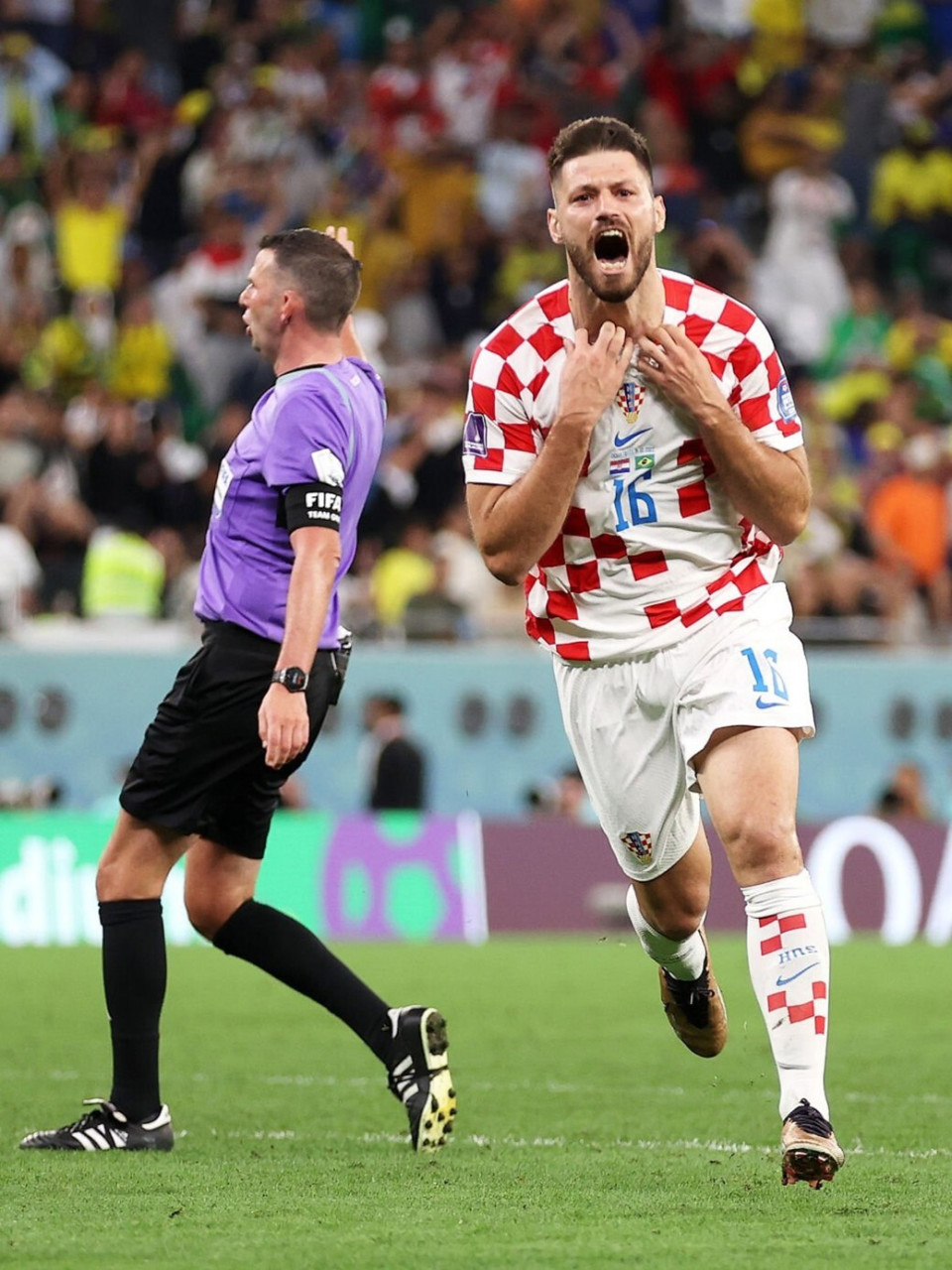 97世界杯1/4决赛克罗地亚vs巴西,第117分钟,佩特科维奇射门打在你