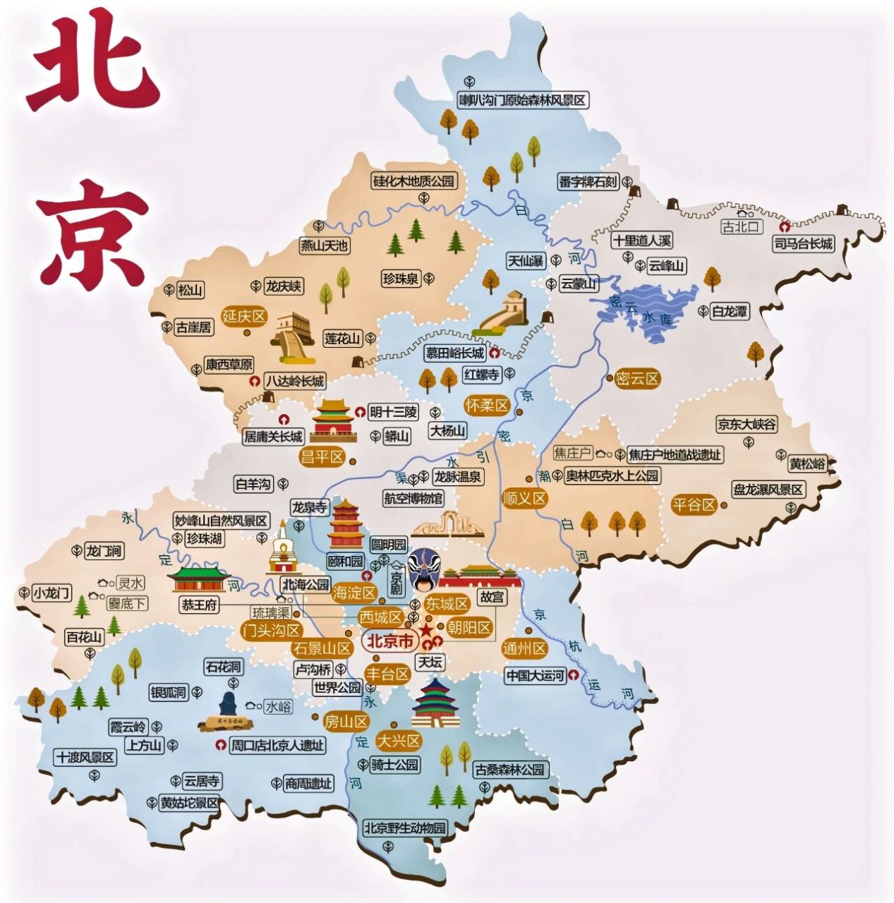 北京区划城六区图片