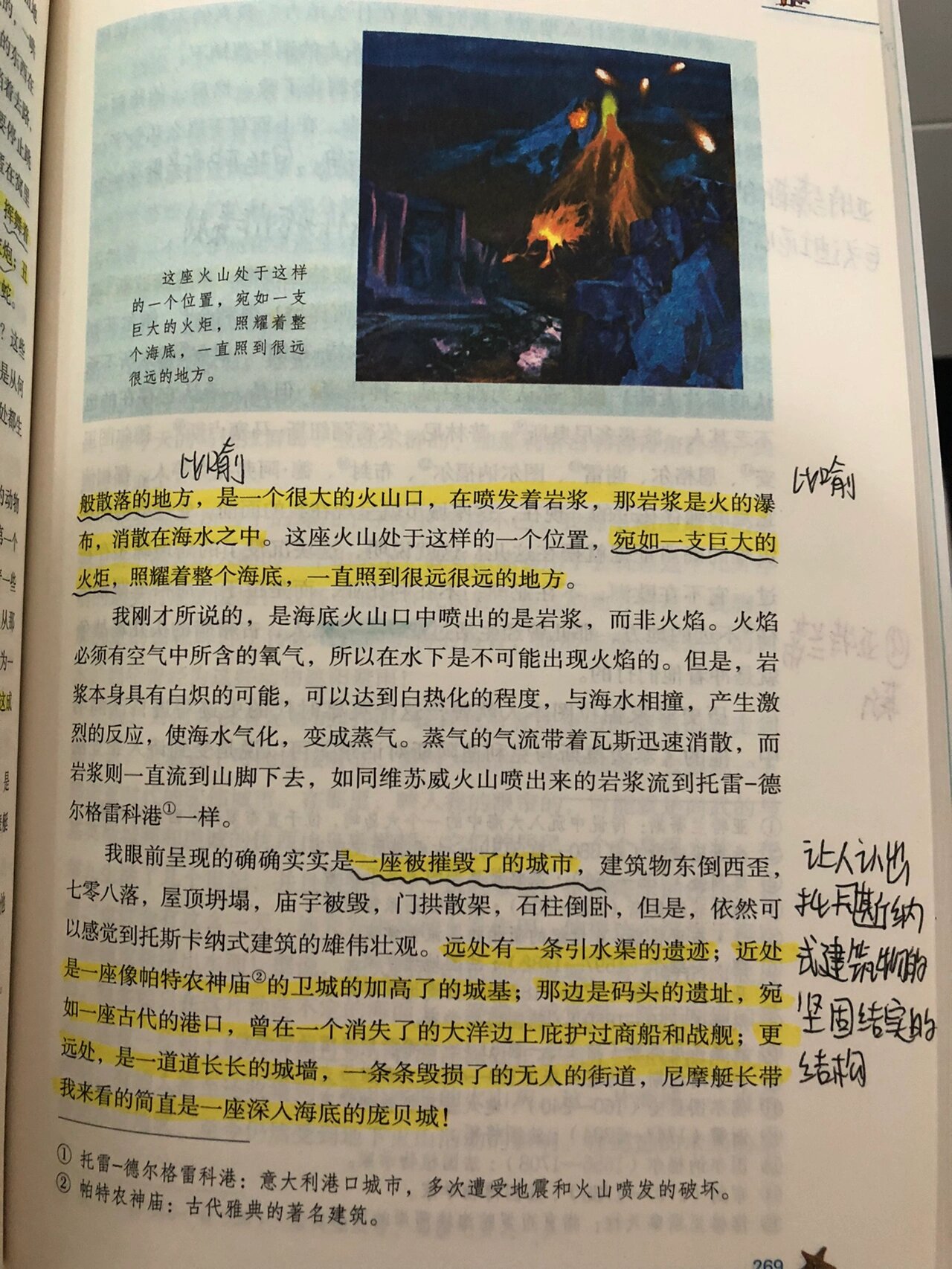 海底两万里第九章批注图片