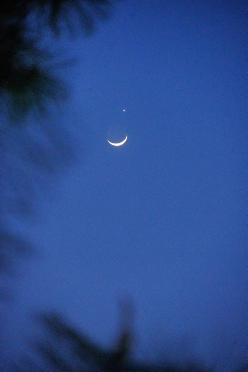 清华对你说晚安# 月亮星星在一起啦  且看夜色,月与星辰,伴你入眠