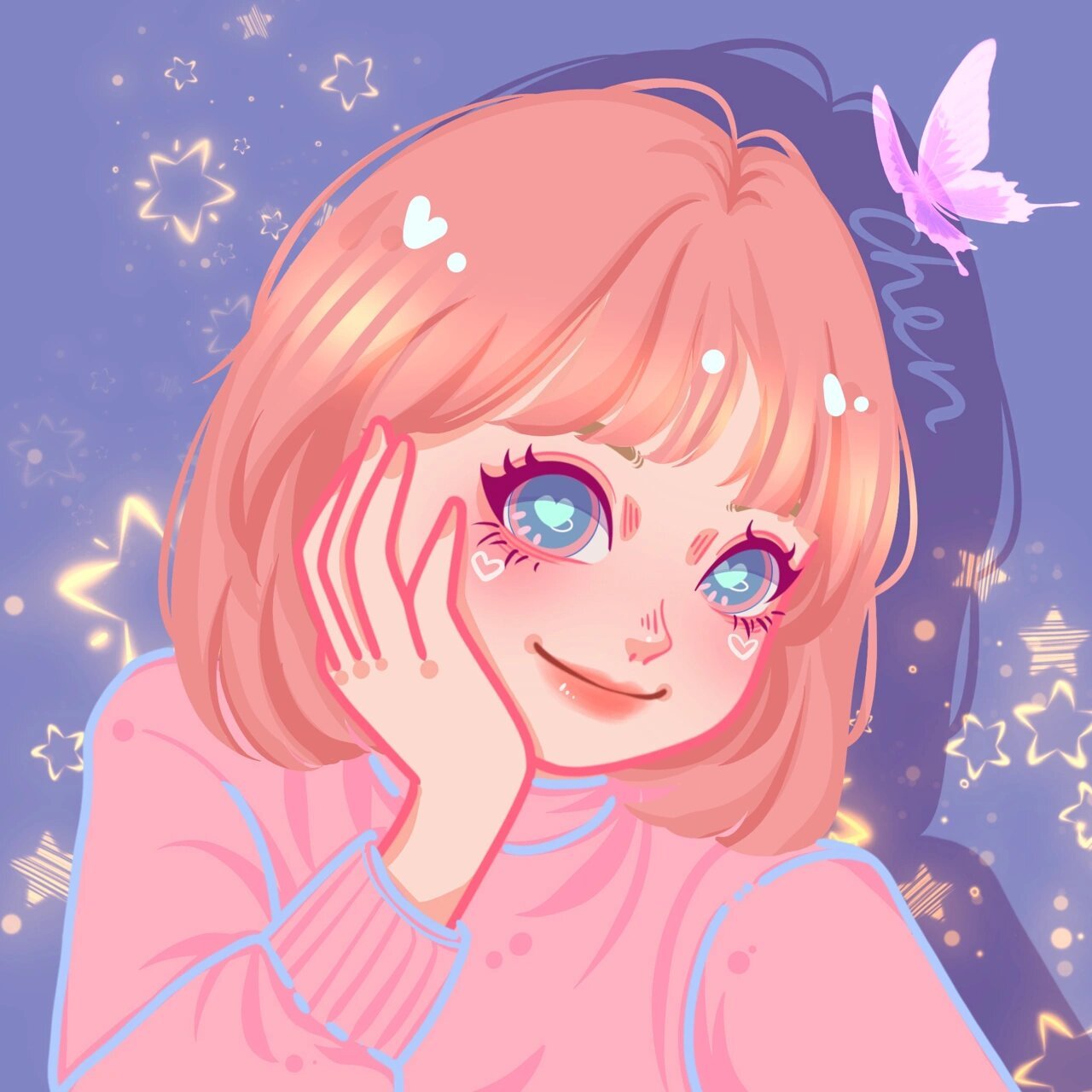 卡通头像/lisa 今天是美美的lisa,画不出lisa的美腻,轻点喷 9315